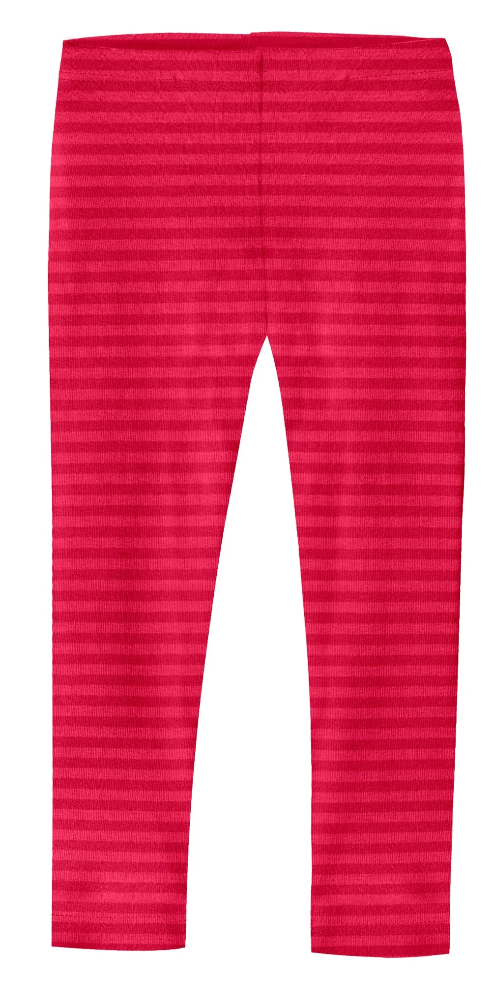 Girls Soft Stripe Leggings  | Candy Apple - Remutear