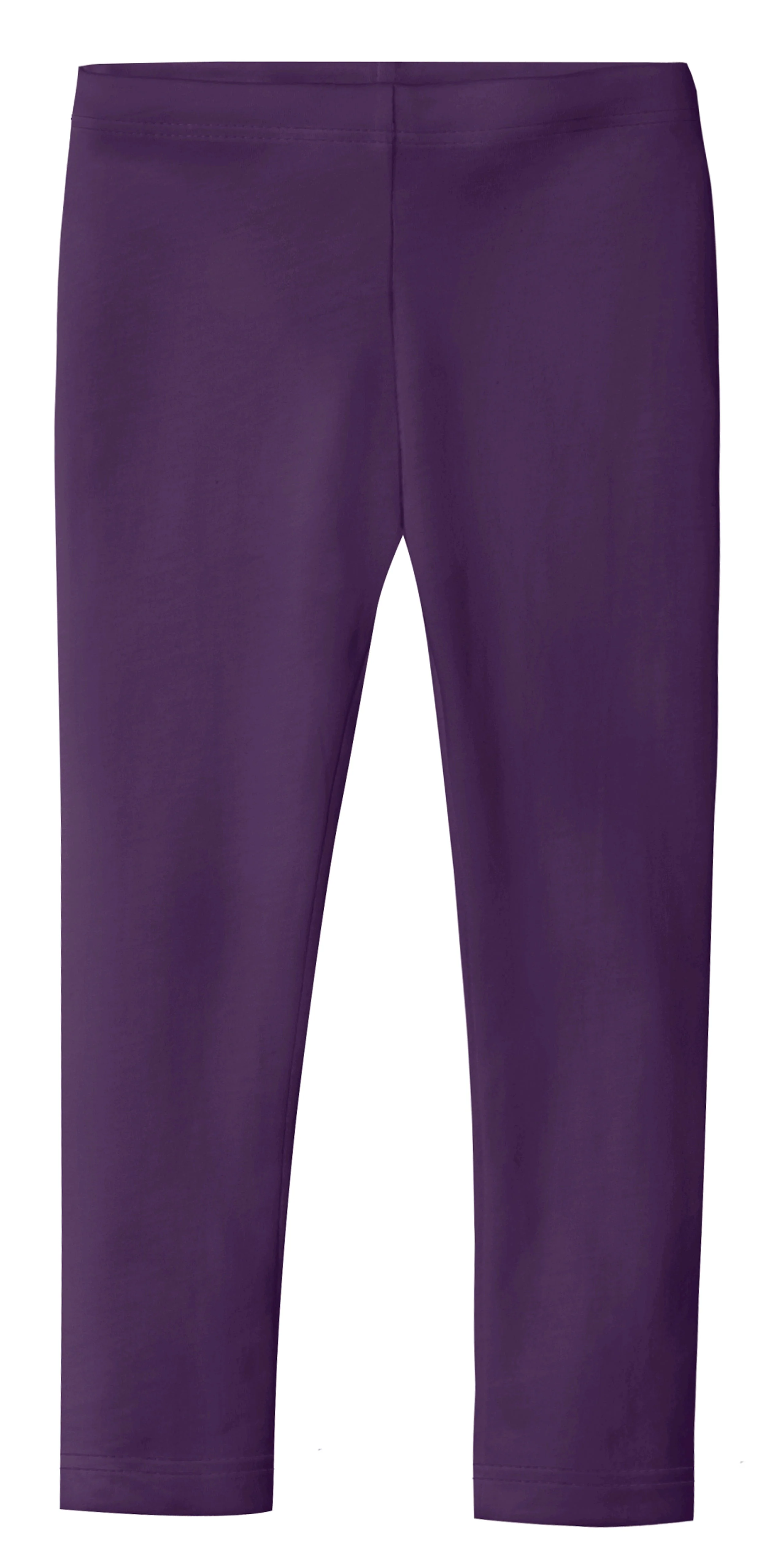 Girls Soft Organic Cotton Leggings | Purple - Remutear