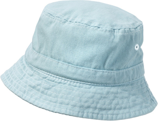 Boys and Girls 100% Cotton Twill UPF 50+ Wharf Hat | Bright Light Blue (Dyed & Finished in USA*) - Remutear