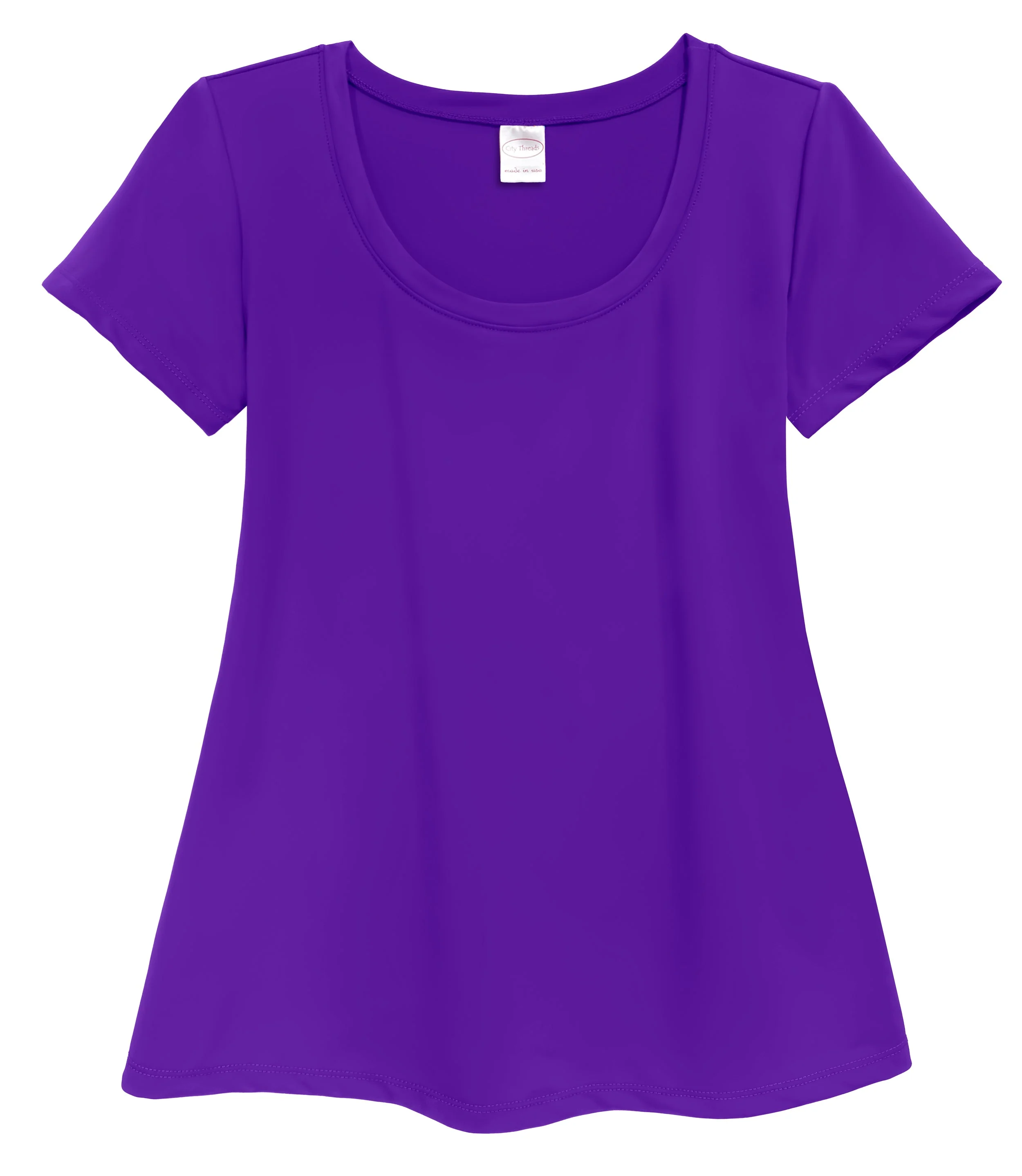 Women's UPF 50+ Short Sleeve Flowy Rashguard | Purple - Remutear