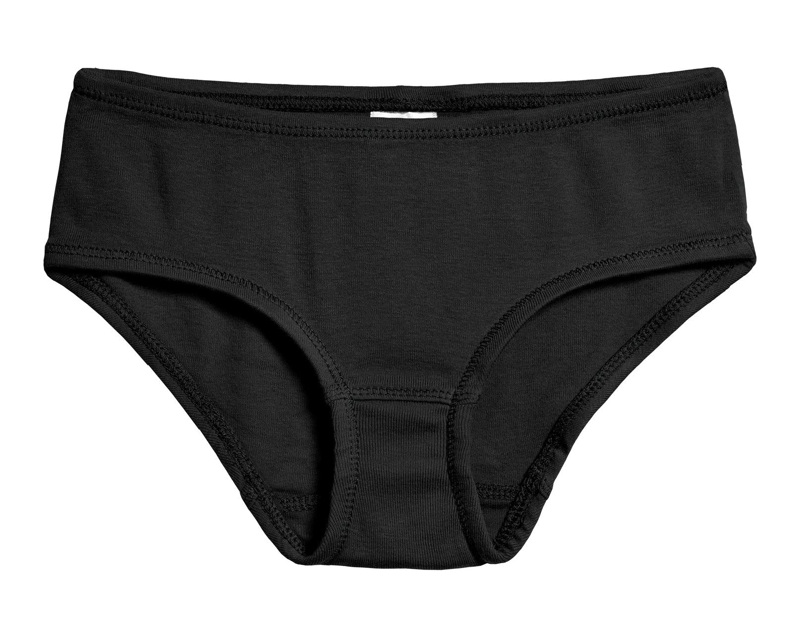 Girls Organic Cotton Brief | Black - Remutear