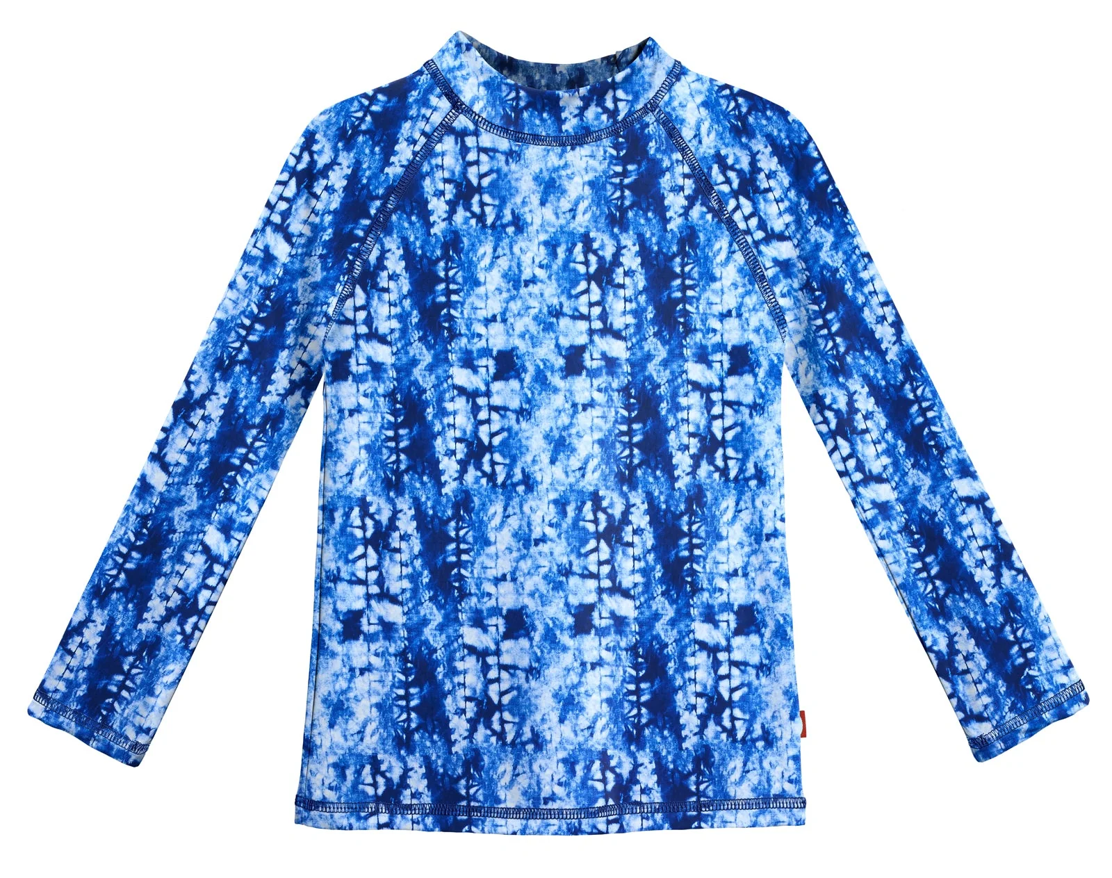 Girls UPF 50+ Printed Long Sleeve Rashguard | Water Cascade - Remutear