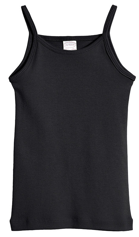 Girls Soft Cotton Camisole | Black - Remutear