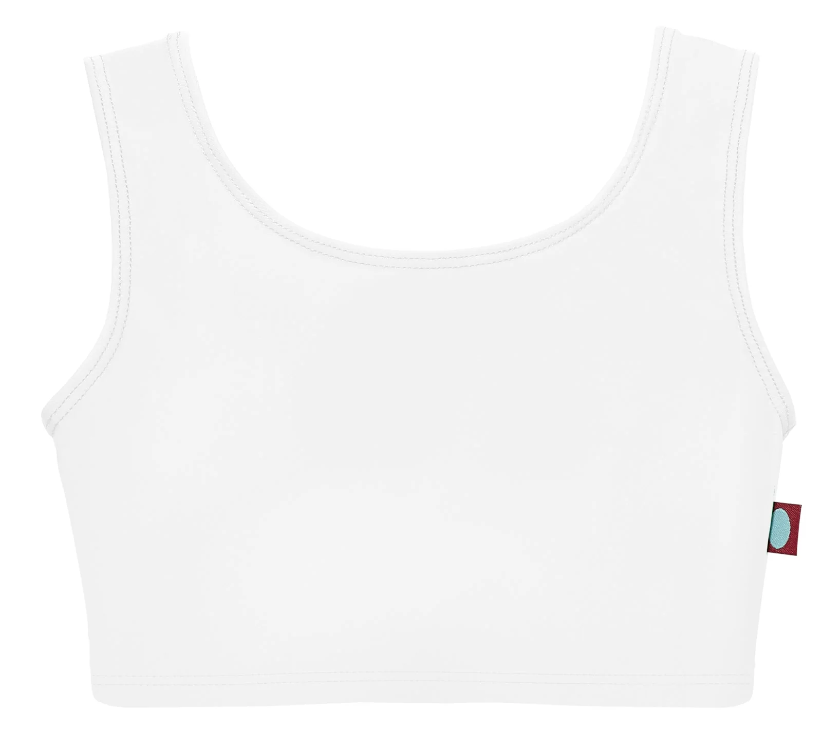 Girls UPF 50+ Bikini Swim Tank | White - Remutear