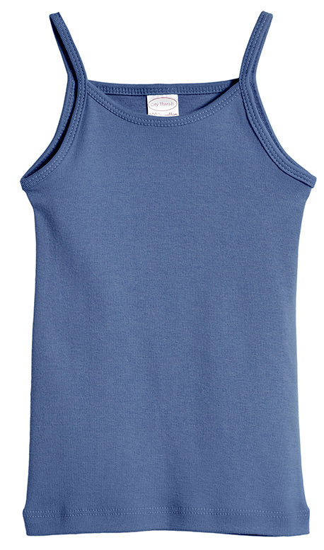 Girls Soft Cotton Camisole | Denim Blue - Remutear