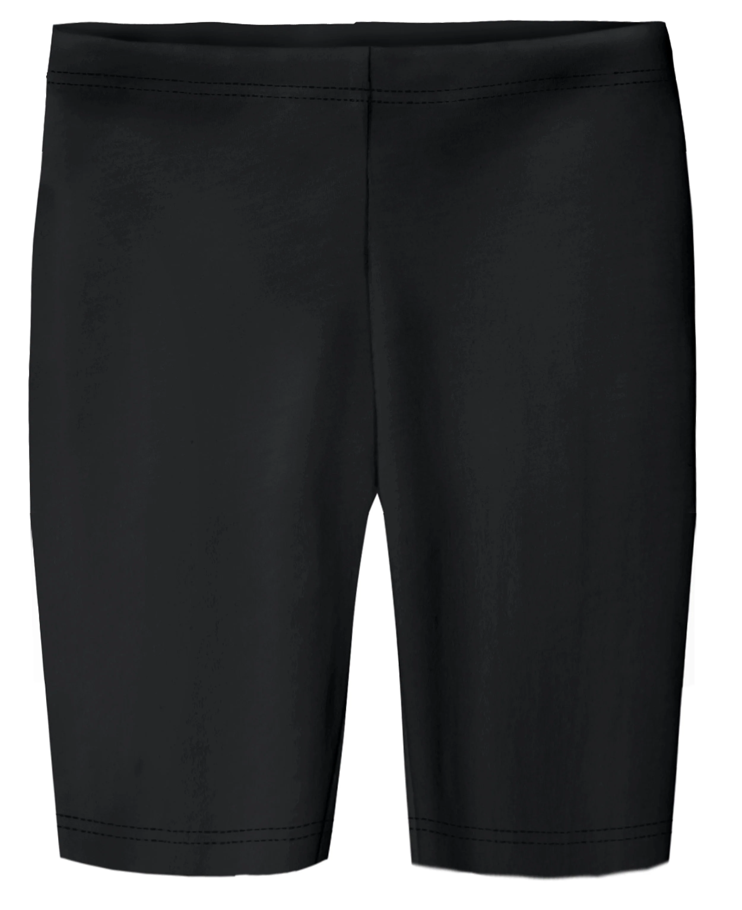 Girls Soft Cotton Long Bike Shorts | Black - Remutear