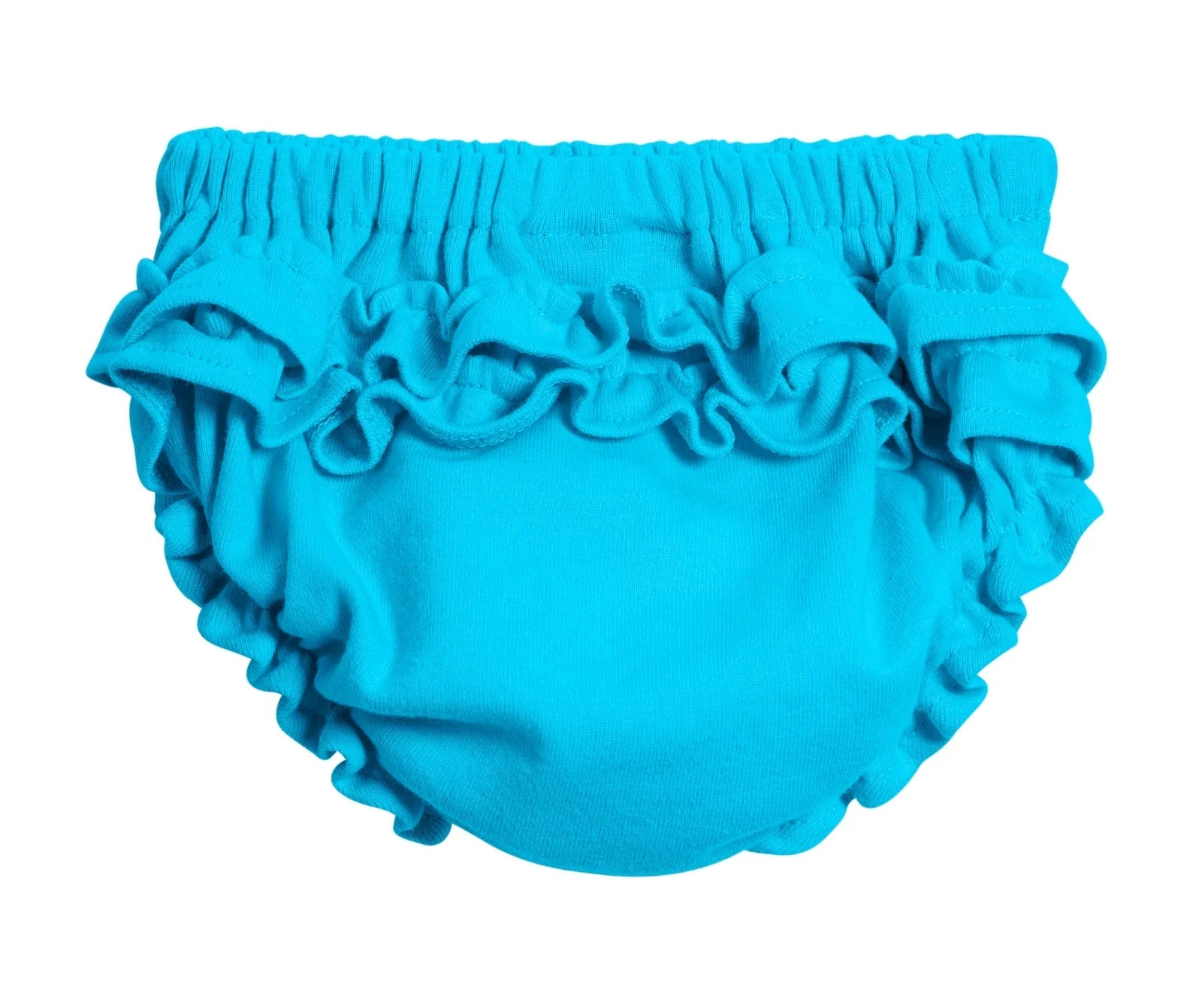 Girls Soft Cotton Ruffle Diaper Cover | Turquoise - Remutear