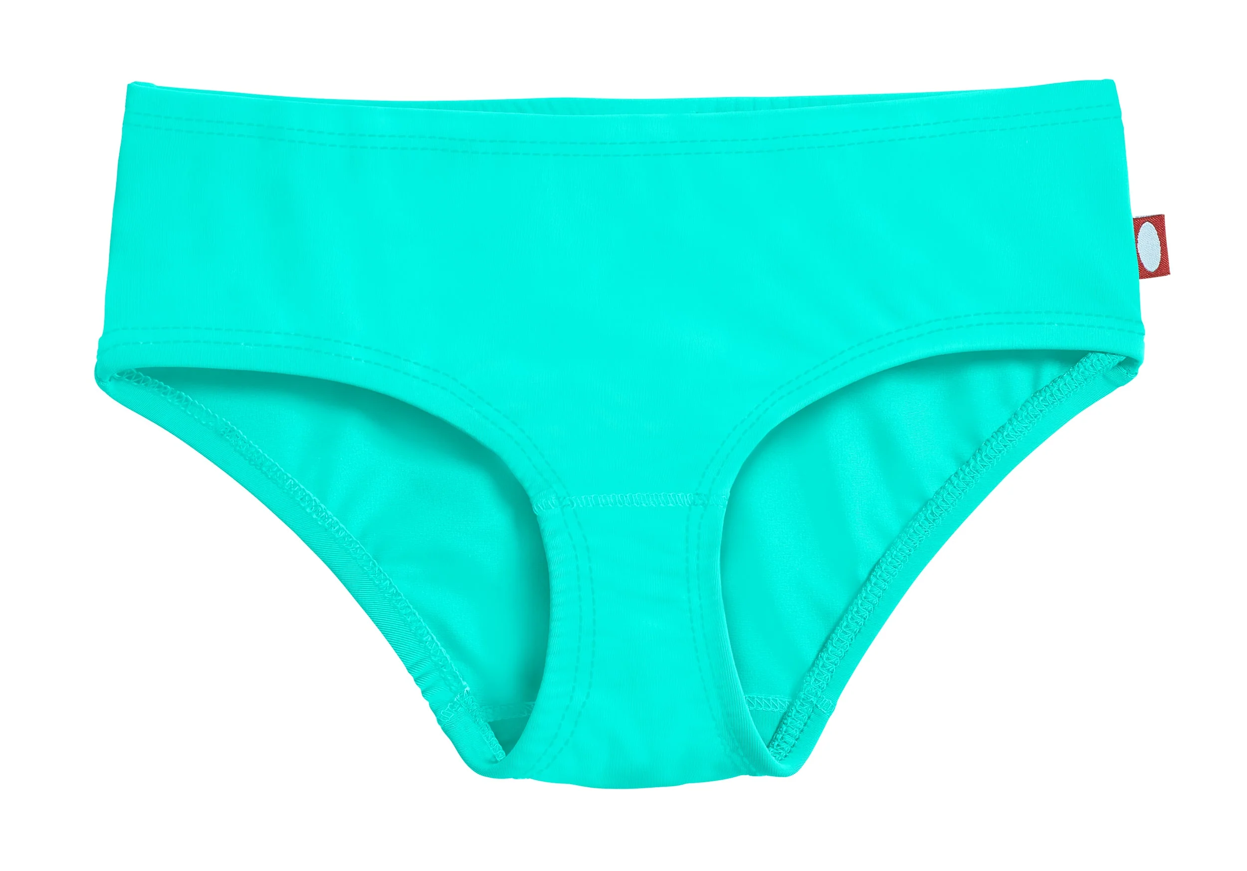 Girls Recycled Nylon UPF 50+ Swim Brief | Aqua - Remutear