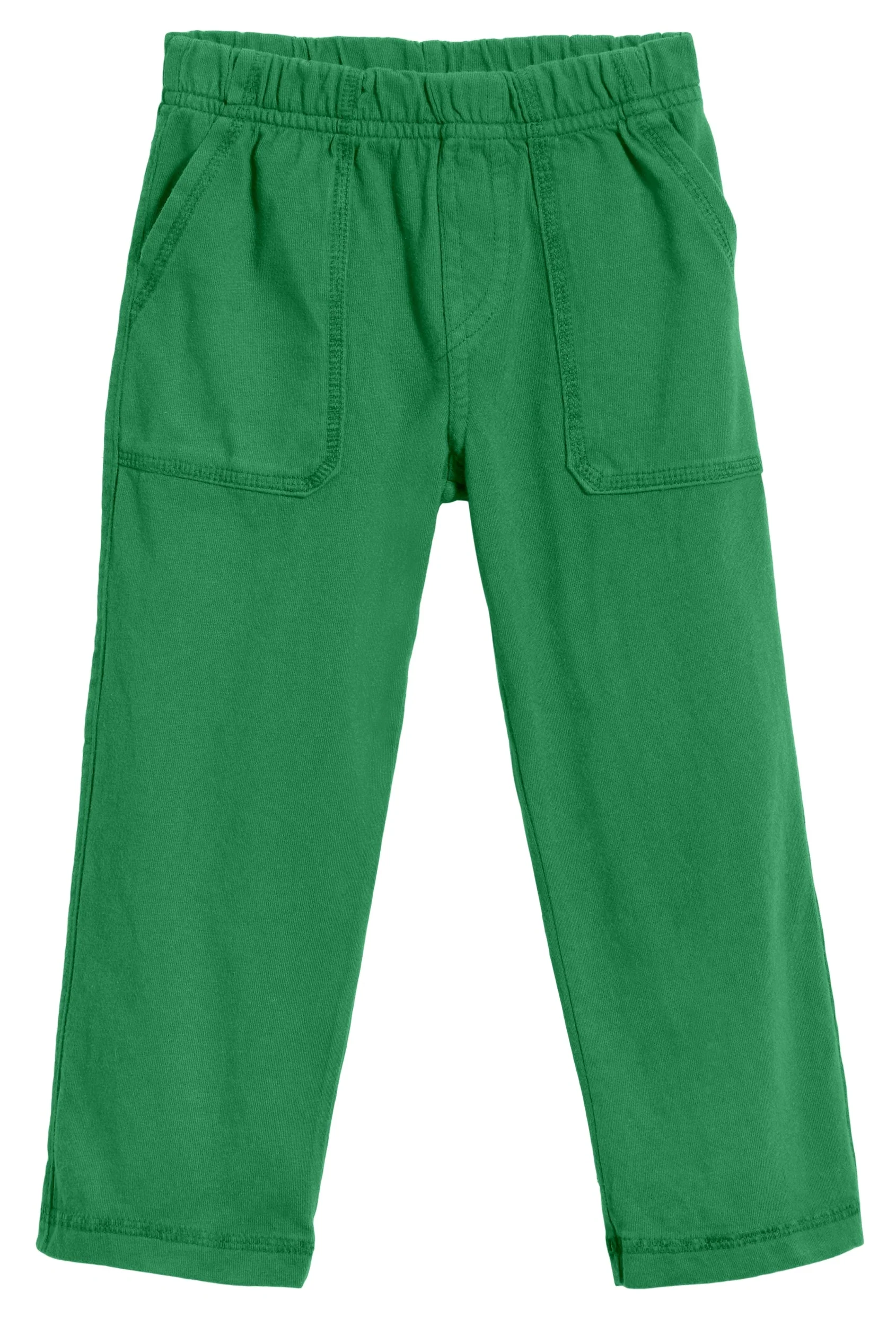 Boys Soft Cotton 3-Pocket Jersey Pants - UPF 50+ | Elf Green - Remutear