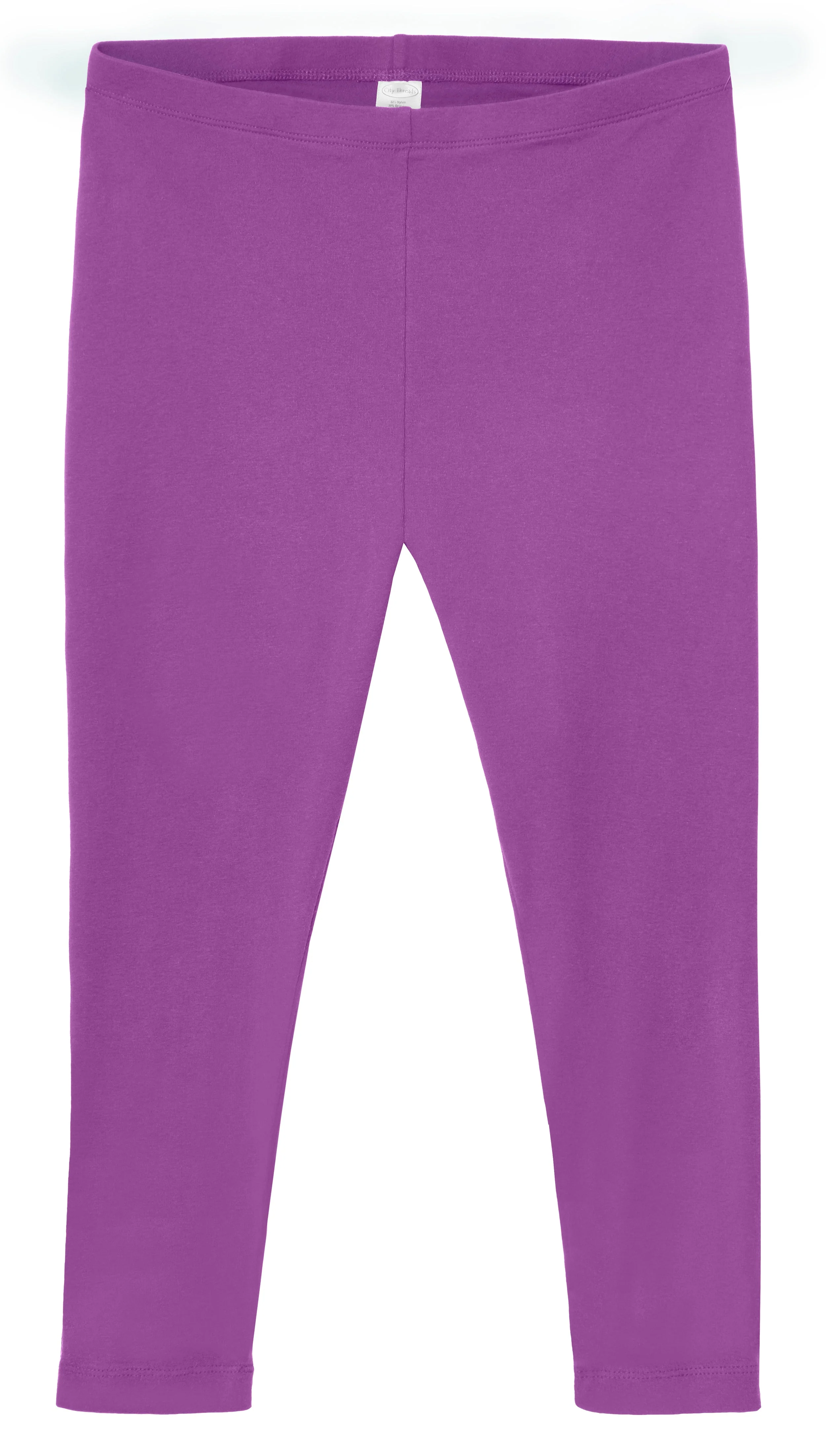Women's 100% Cotton Soft Capri Leggings | Plum - Remutear