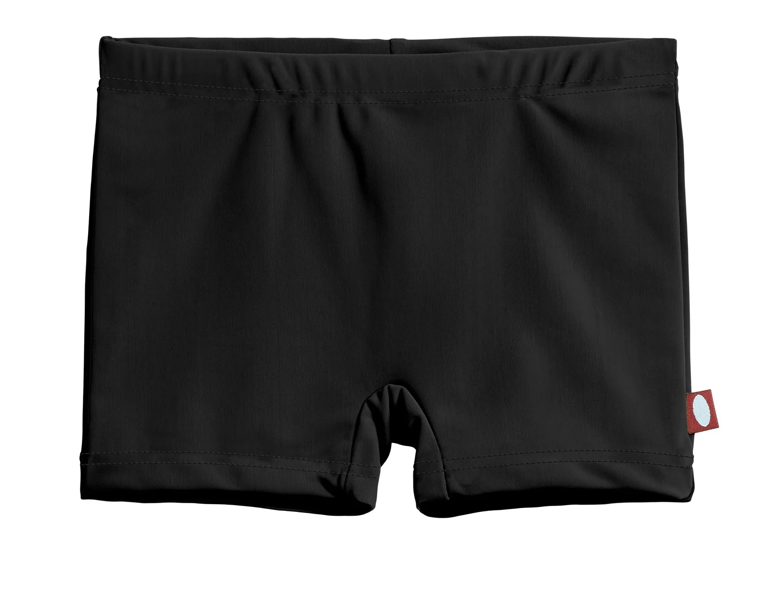 Girls Recycled Nylon UPF 50+ Swim Boy Shorts | Black - Remutear