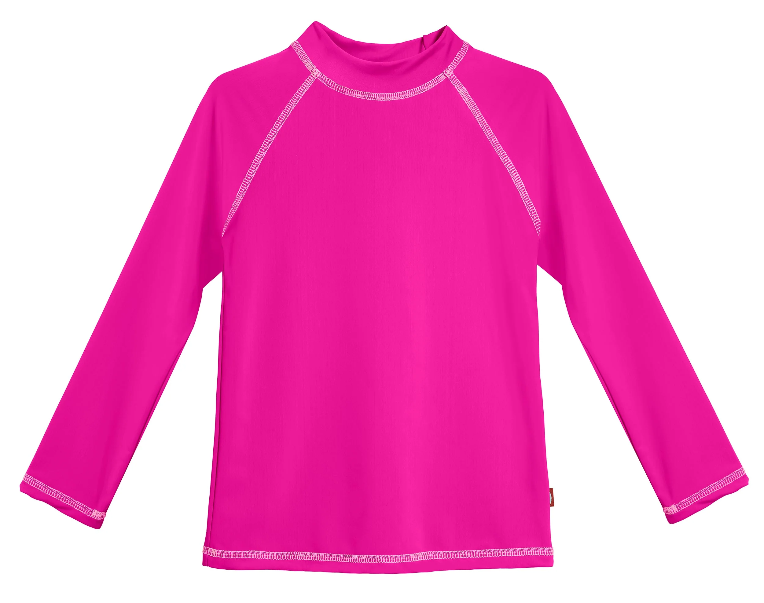Girls UPF 50+ Long Sleeve Rashguard | Hot Pink - Remutear