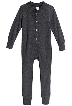 Boys and Girls Soft & Cozy Thermal One- Piece Union Suit  | Black - Remutear