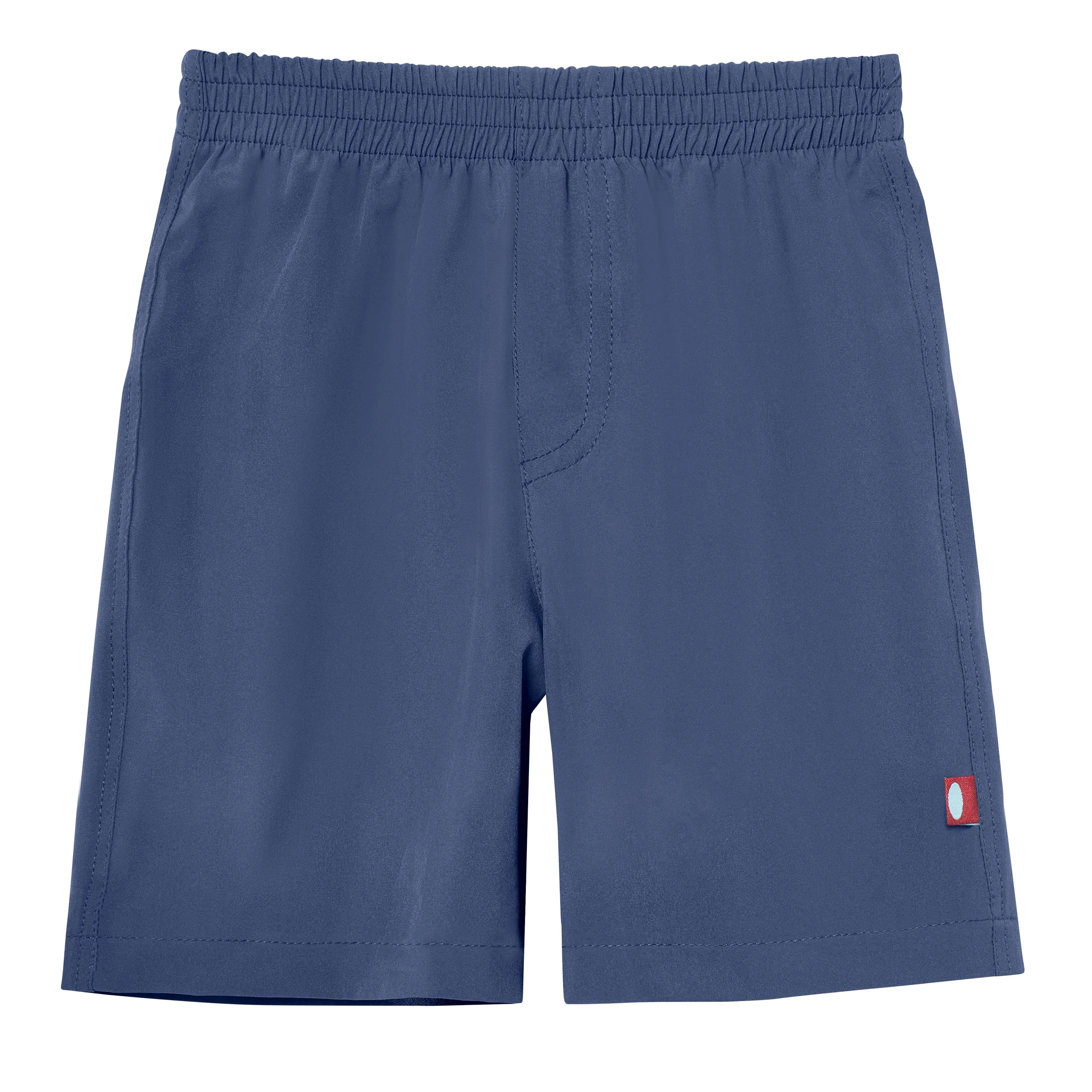 Boys UPF 50+ Soft Stretch Club Swim Trunks  - Above The Knee Fit | Navy - Remutear