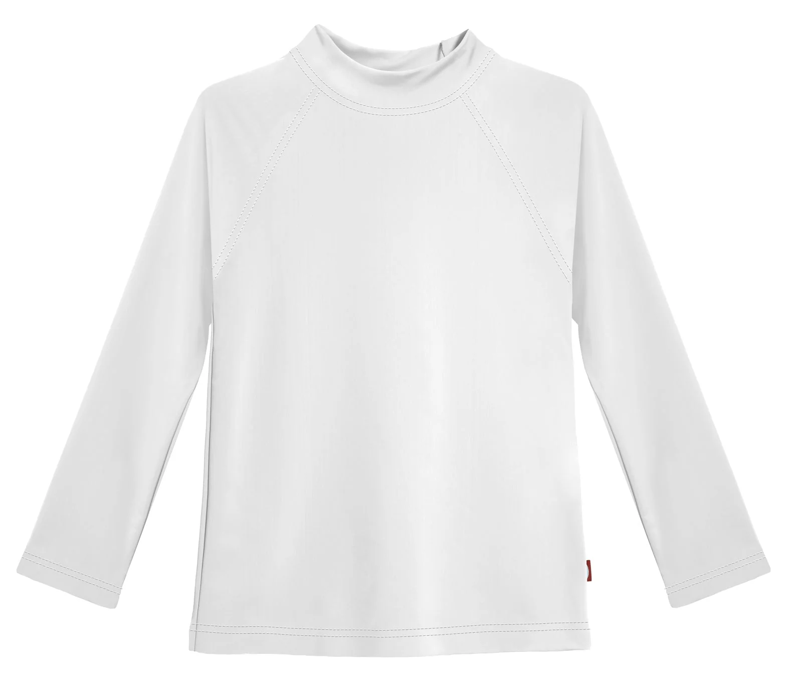 Girls Recycled Nylon UPF 50+ Long Sleeve Rashguard | White - Remutear