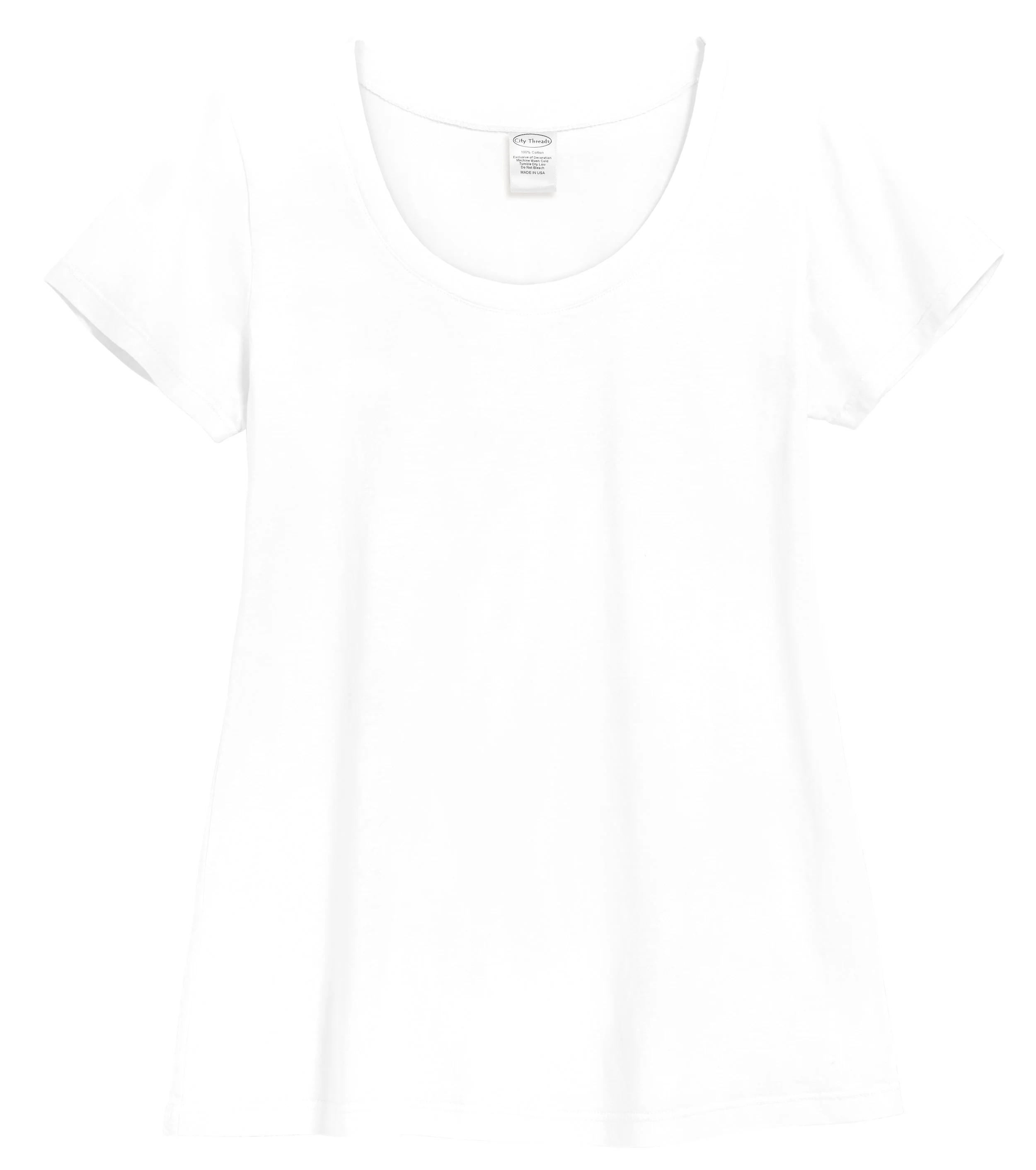 Women's Soft Supima Cotton Short Sleeve Everyday Comfy Crew Tee | White - Remutear