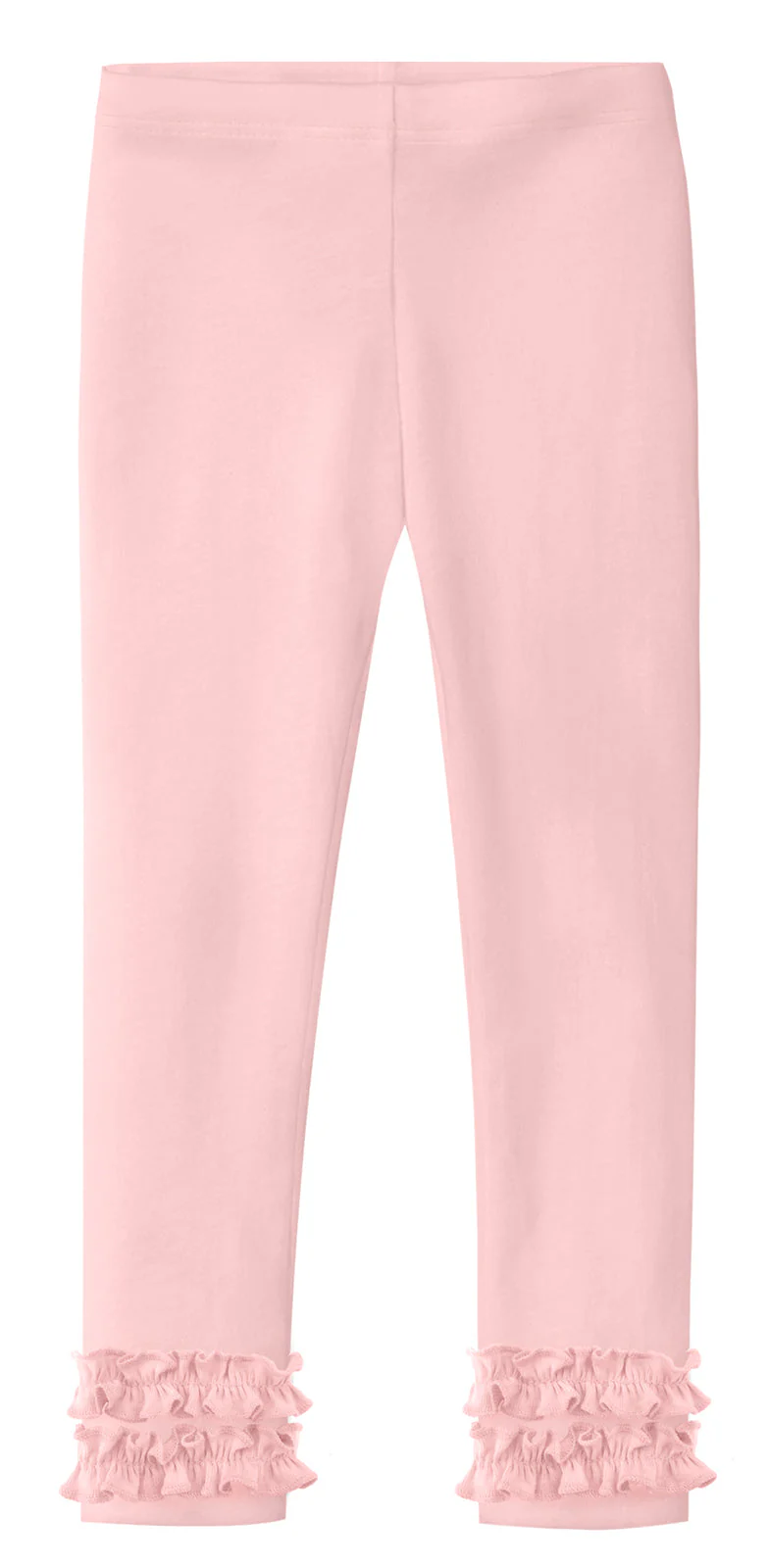 Girls Soft Cotton Ruffle Leggings | Pink - Remutear