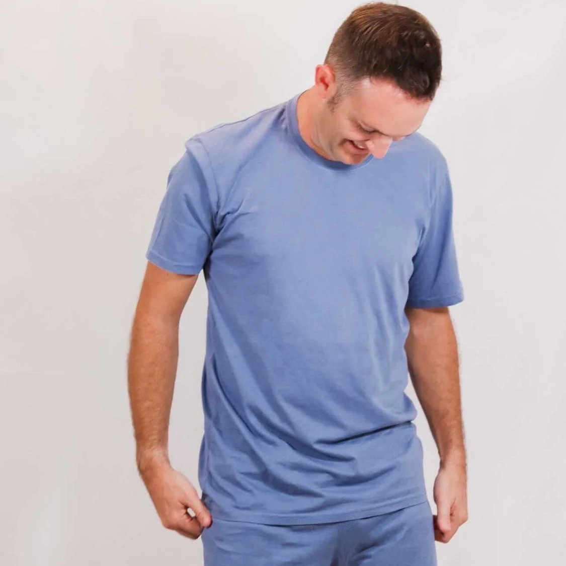 Men's Soft Organic Cotton Short Sleeve Crew Tee | Black - Remutear