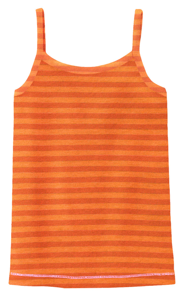 Girls Camisole - Stripes | Orange - Remutear