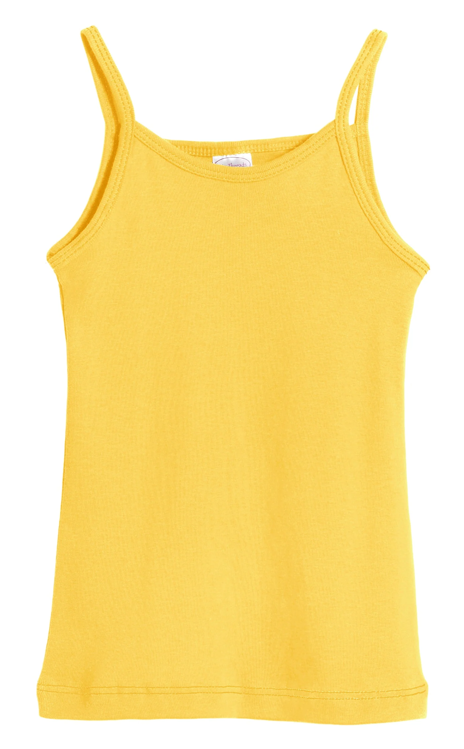 Girls Soft Cotton Camisole | Yellow - Remutear