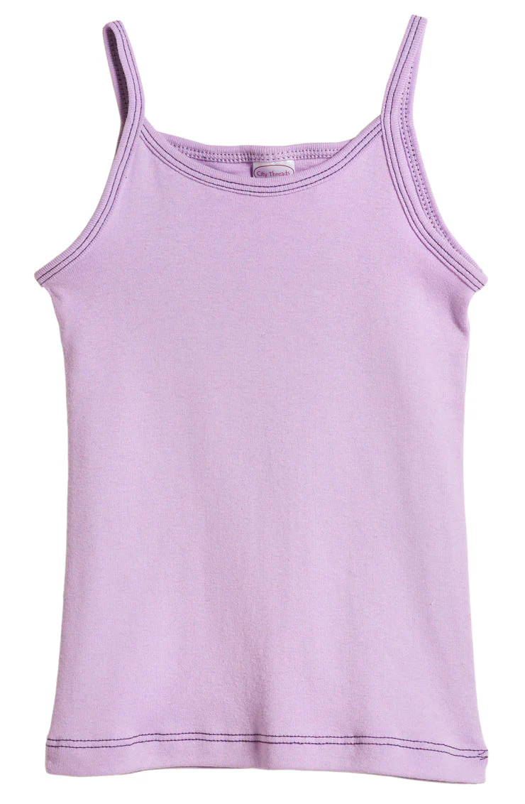 Girls Soft Cotton Camisole | Lavender - Remutear
