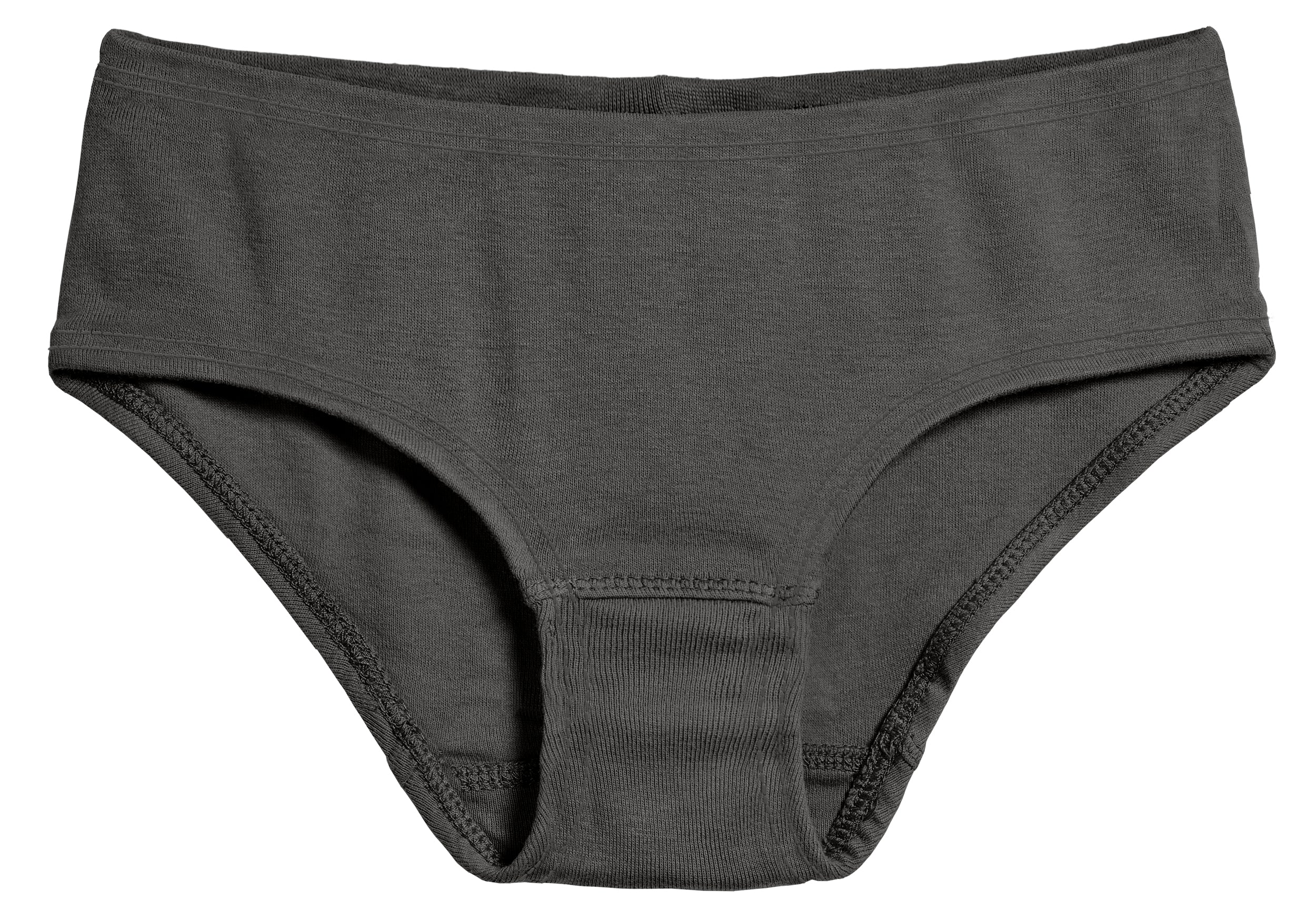 Girls Organic Cotton Brief | Charcoal - Remutear
