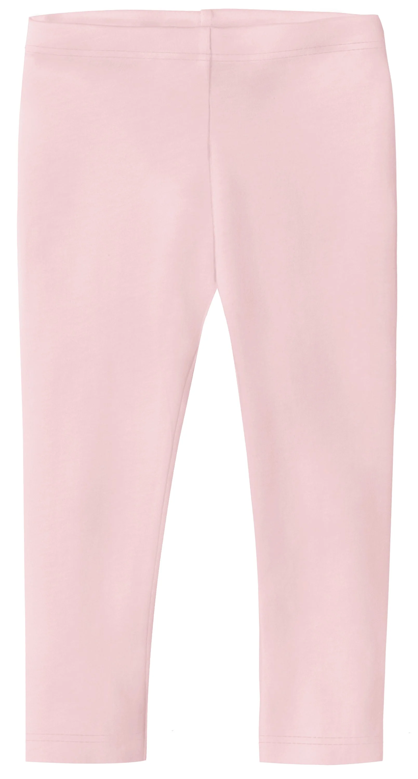 Girls Soft 100% Cotton Capri Leggings | Pink - Remutear