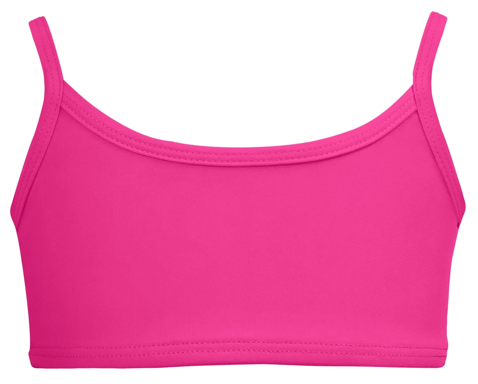 Girls UPF 50+ Bikini Swim Top  | Hot Pink - Remutear