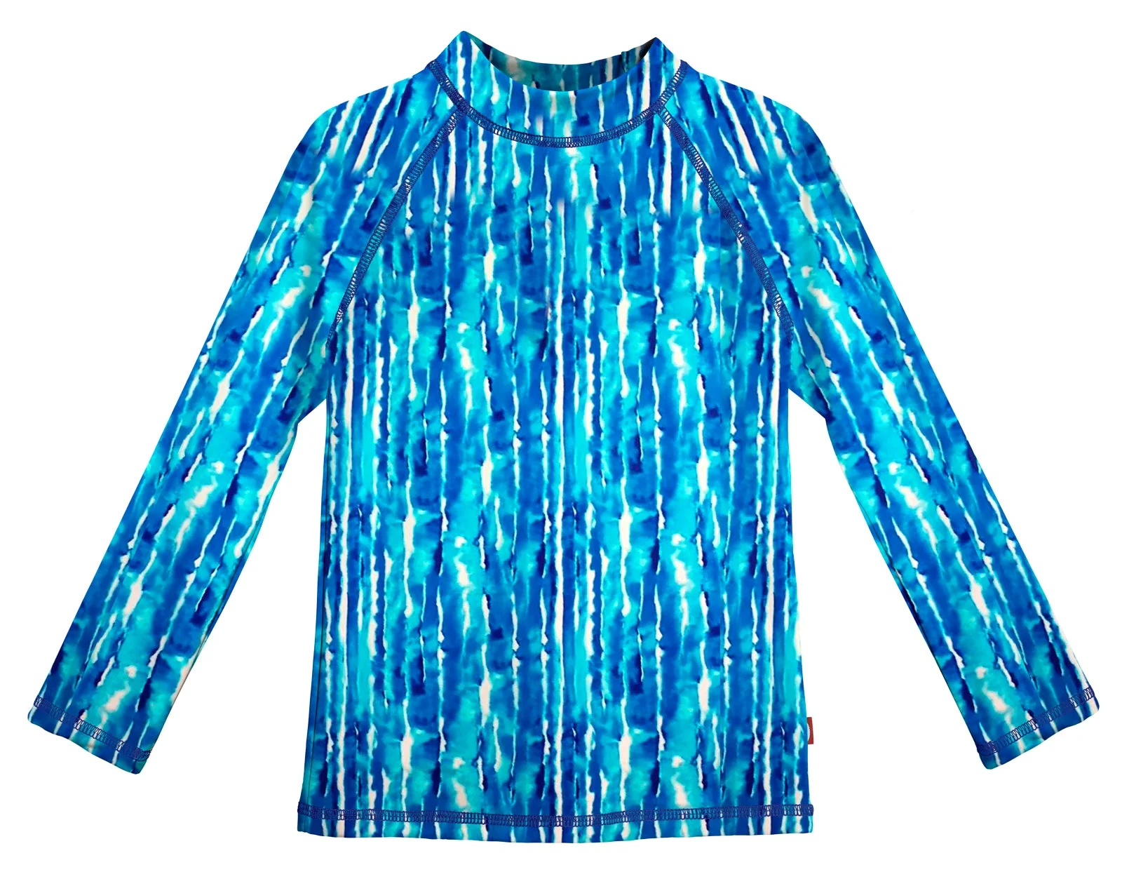 Girls UPF 50+ Printed Long Sleeve Rashguard | Water Tie Dye - Remutear