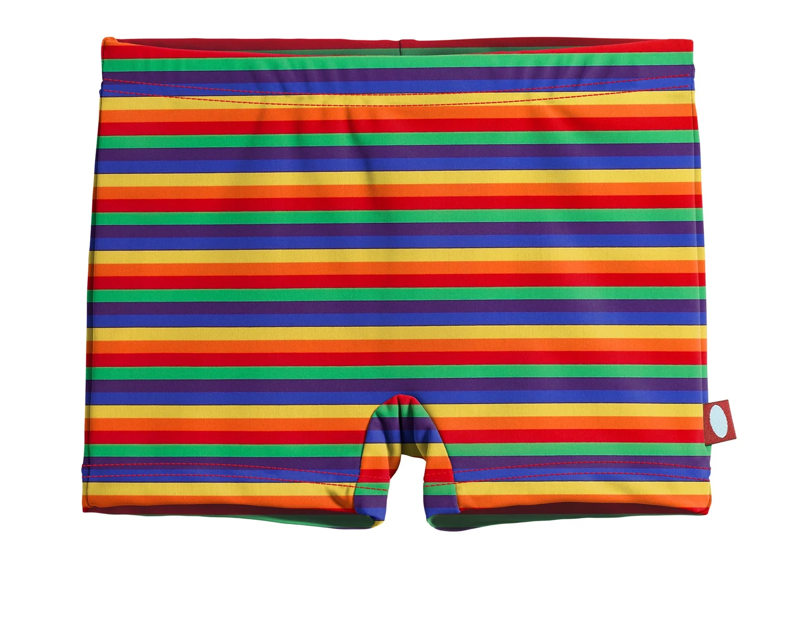 Girls UPF 50+ Printed Swim Boy Shorts  | Rainbow Print - Remutear