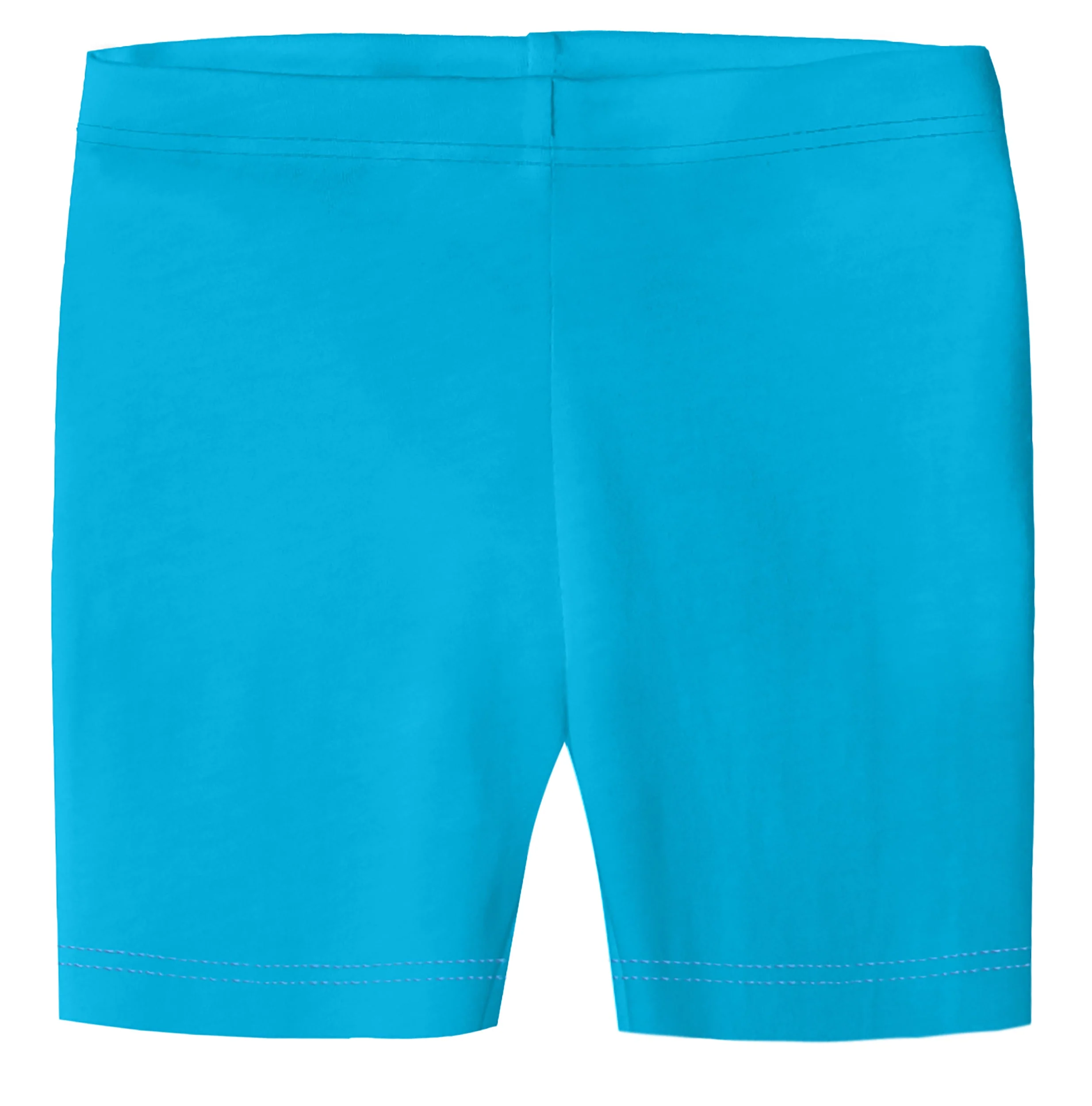 Girls Soft Organic Cotton Bike Shorts | Turquoise - Remutear