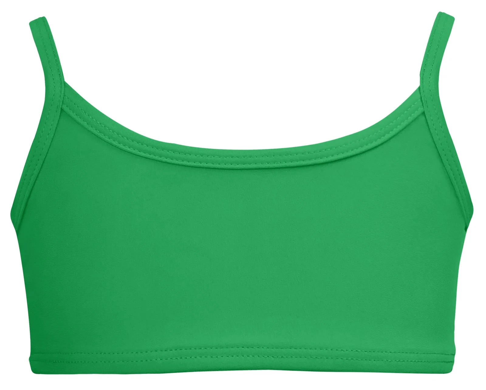 Girls UPF 50+ Bikini Swim Top  | Elf Green - Remutear