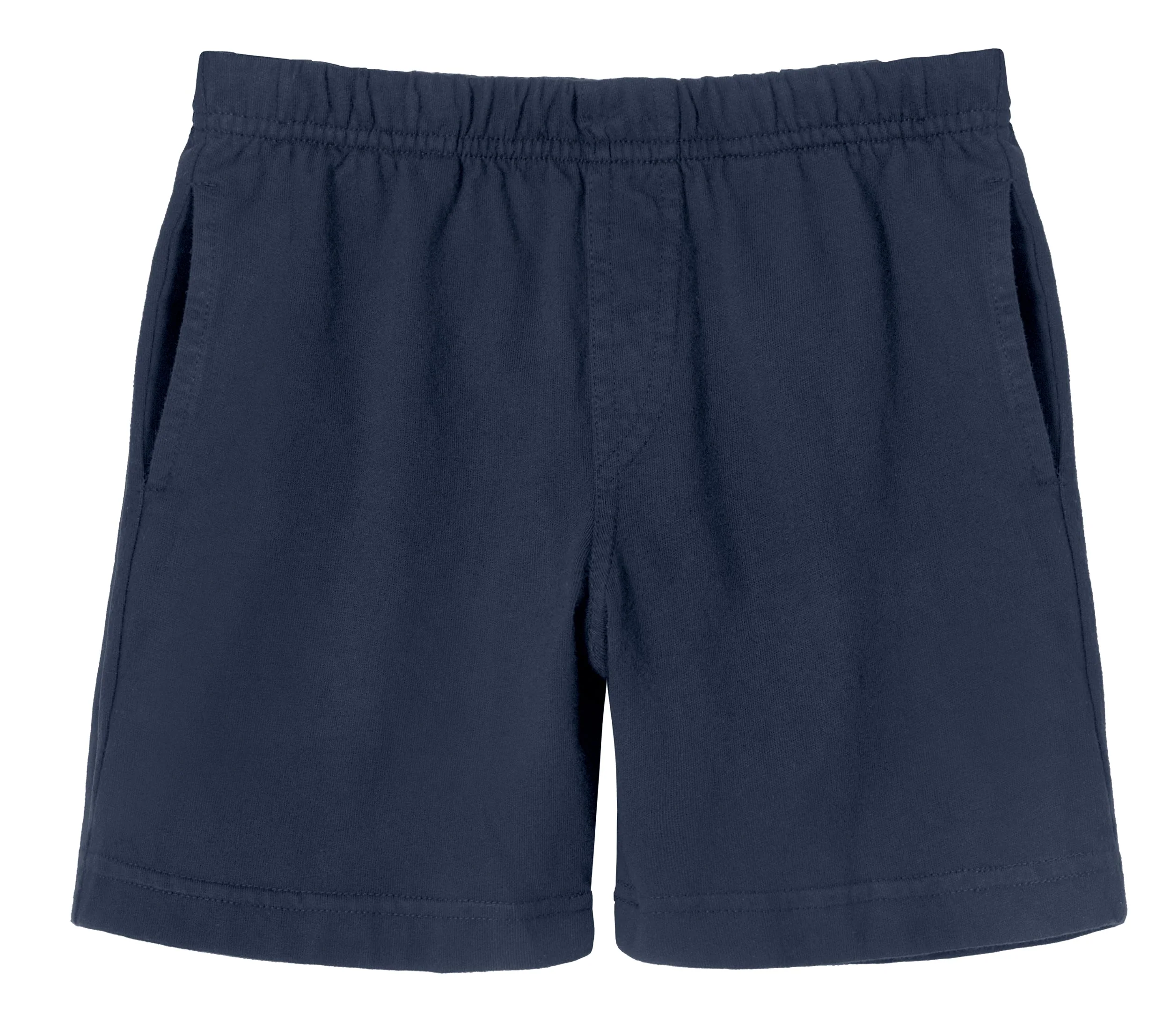 Boys Soft Cotton UPF 50+ Above-Knee Side Pocket Shorts | Midnight - Remutear