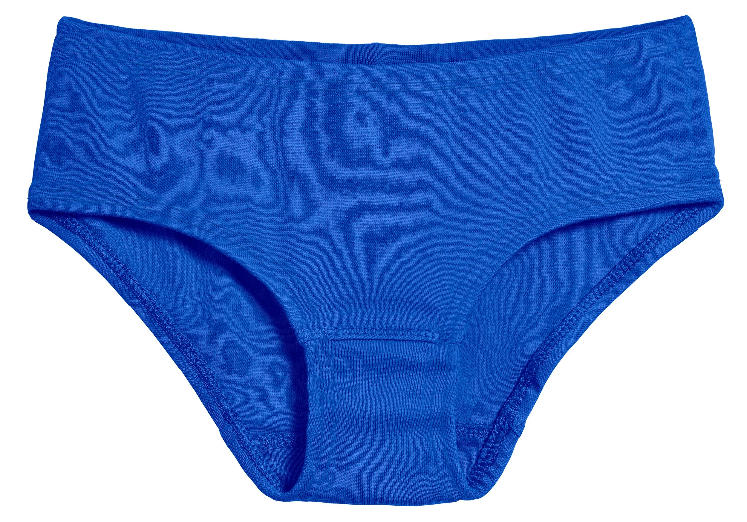 Girls Organic Cotton Brief | Crayon Blue - Remutear