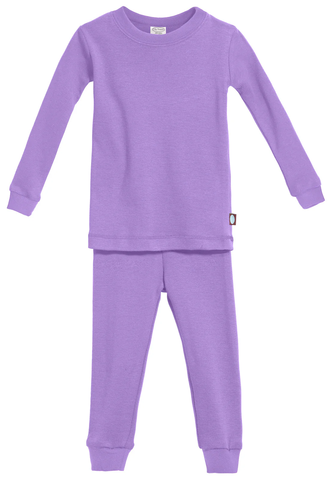 Boys and Girls Soft Organic Cotton Snug Fit Pajama Sets   | Deep Purple - Remutear