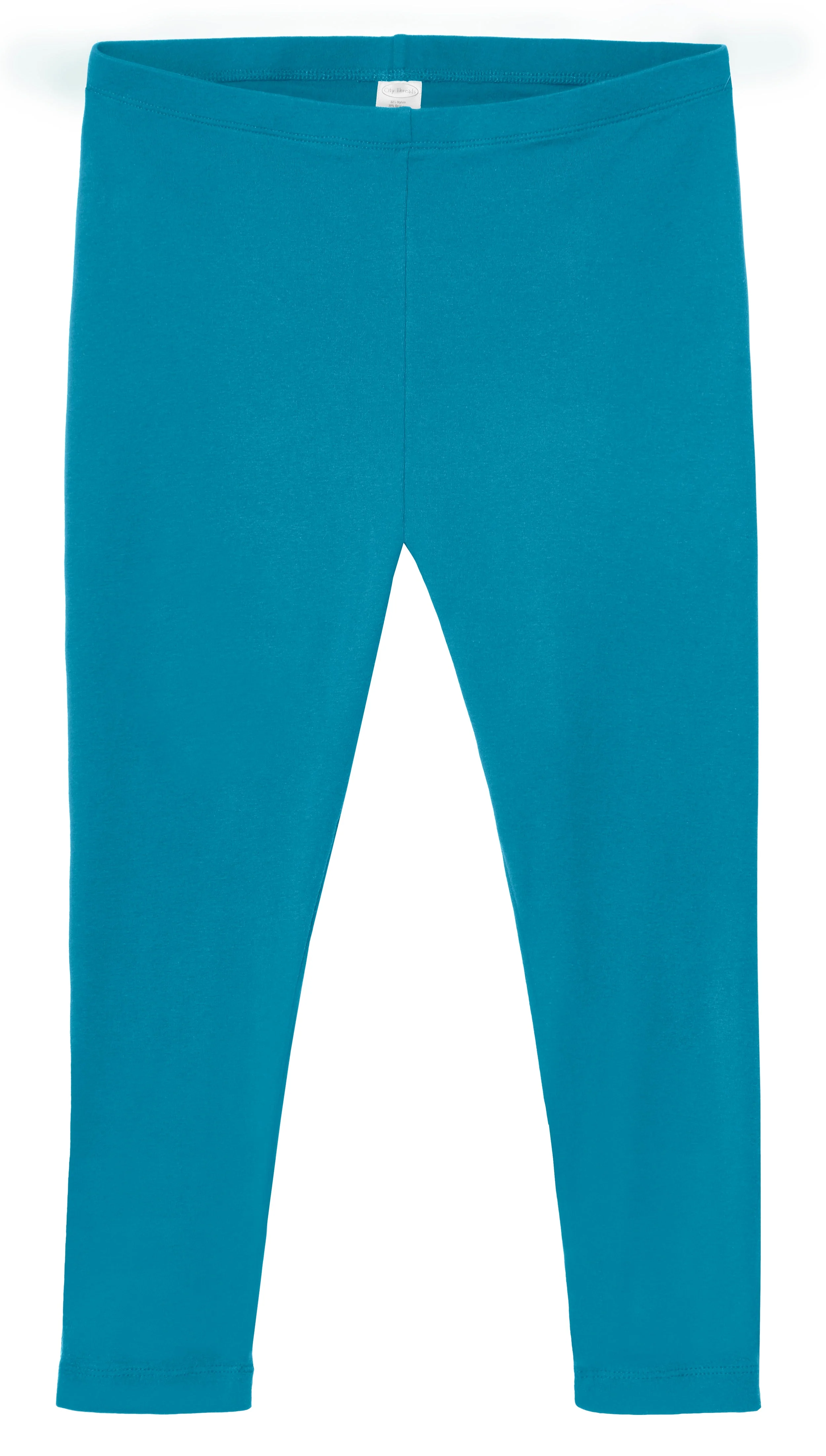 Women's 100% Cotton Soft Capri Leggings | Teal - Remutear