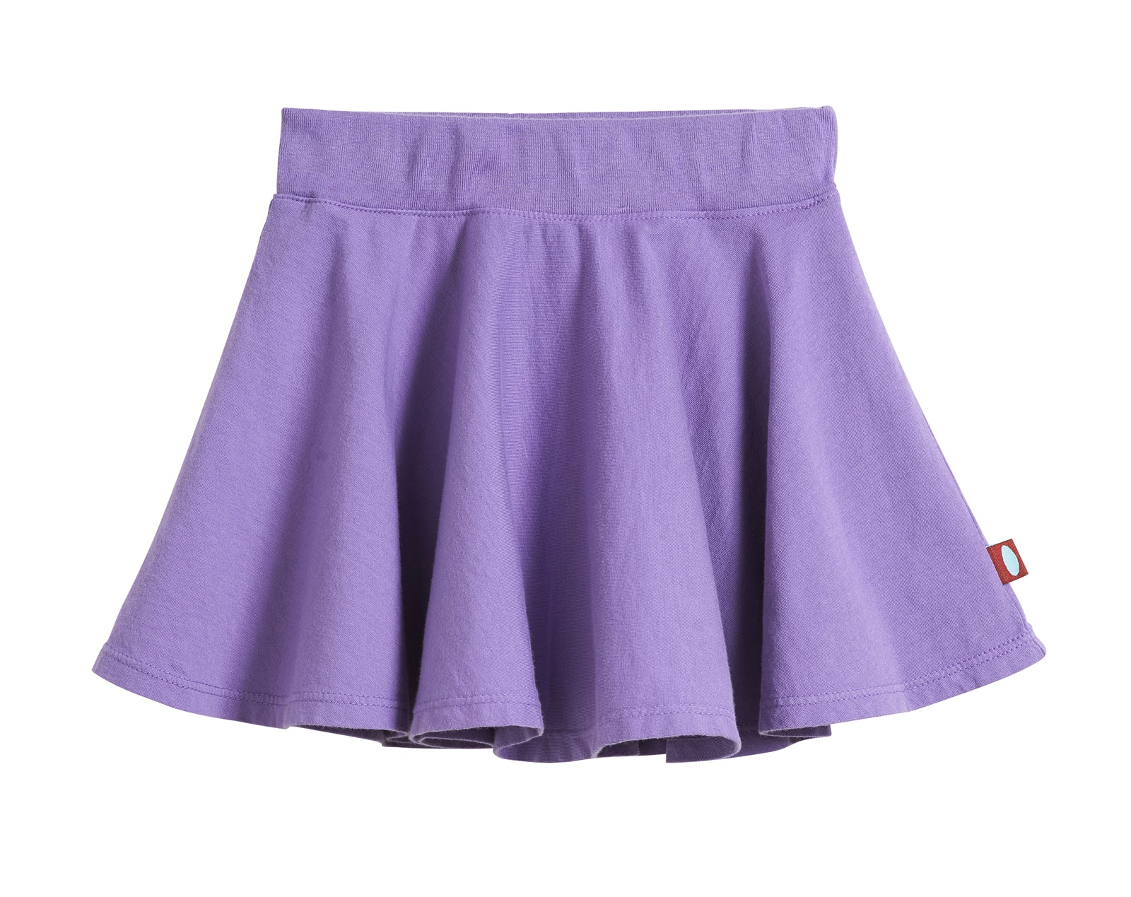 Girls Soft Cotton Jersey Twirly Skirt | Deep Purple - Remutear
