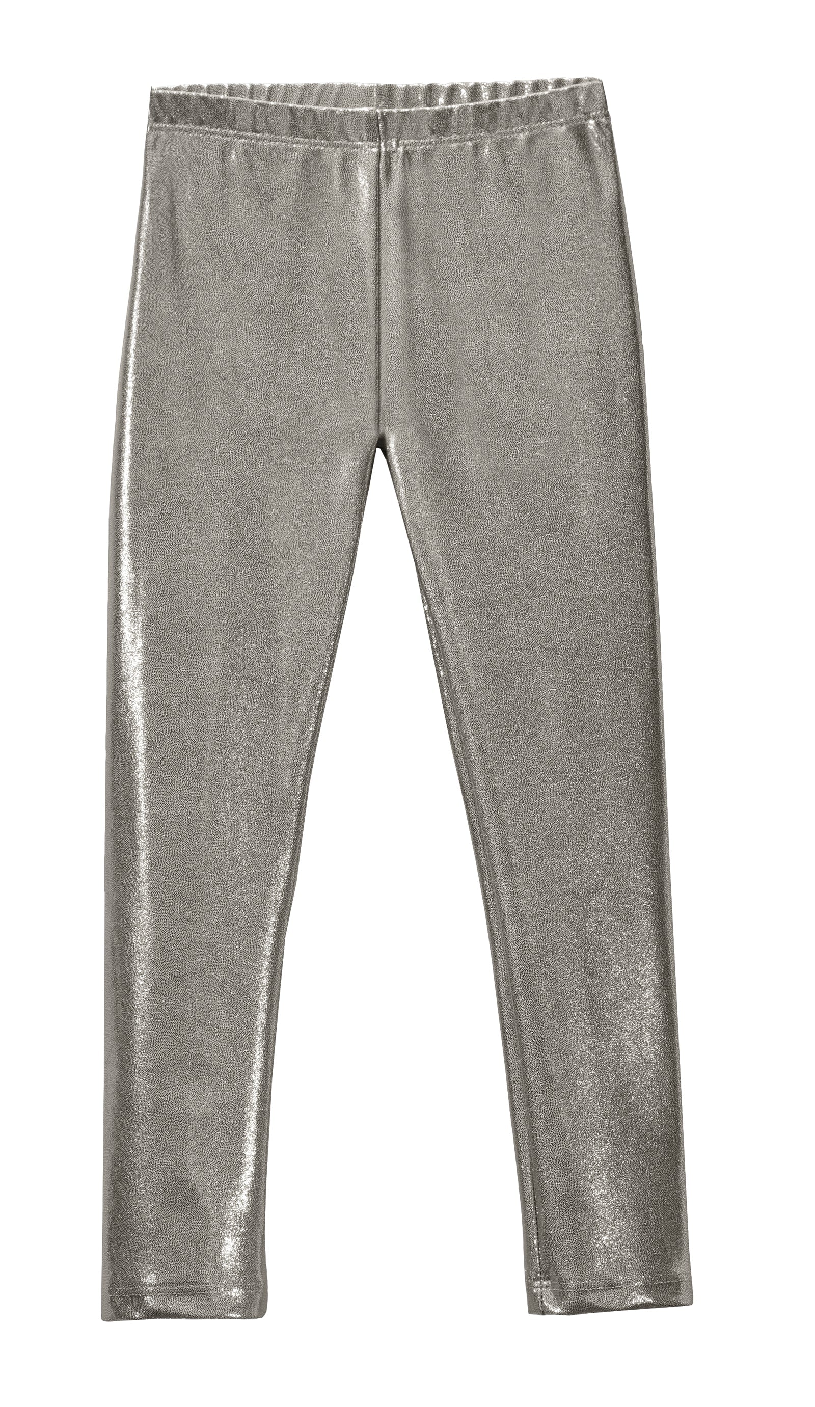 Girls Novelty Stretch Leggings  | Metal Sparkly Shimmer - Remutear