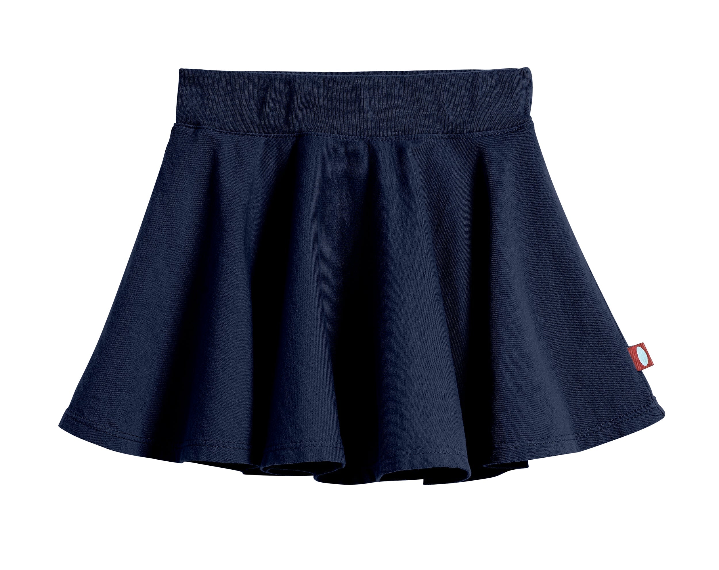 Girls Soft Cotton Jersey Twirly Skirt | Navy - Remutear