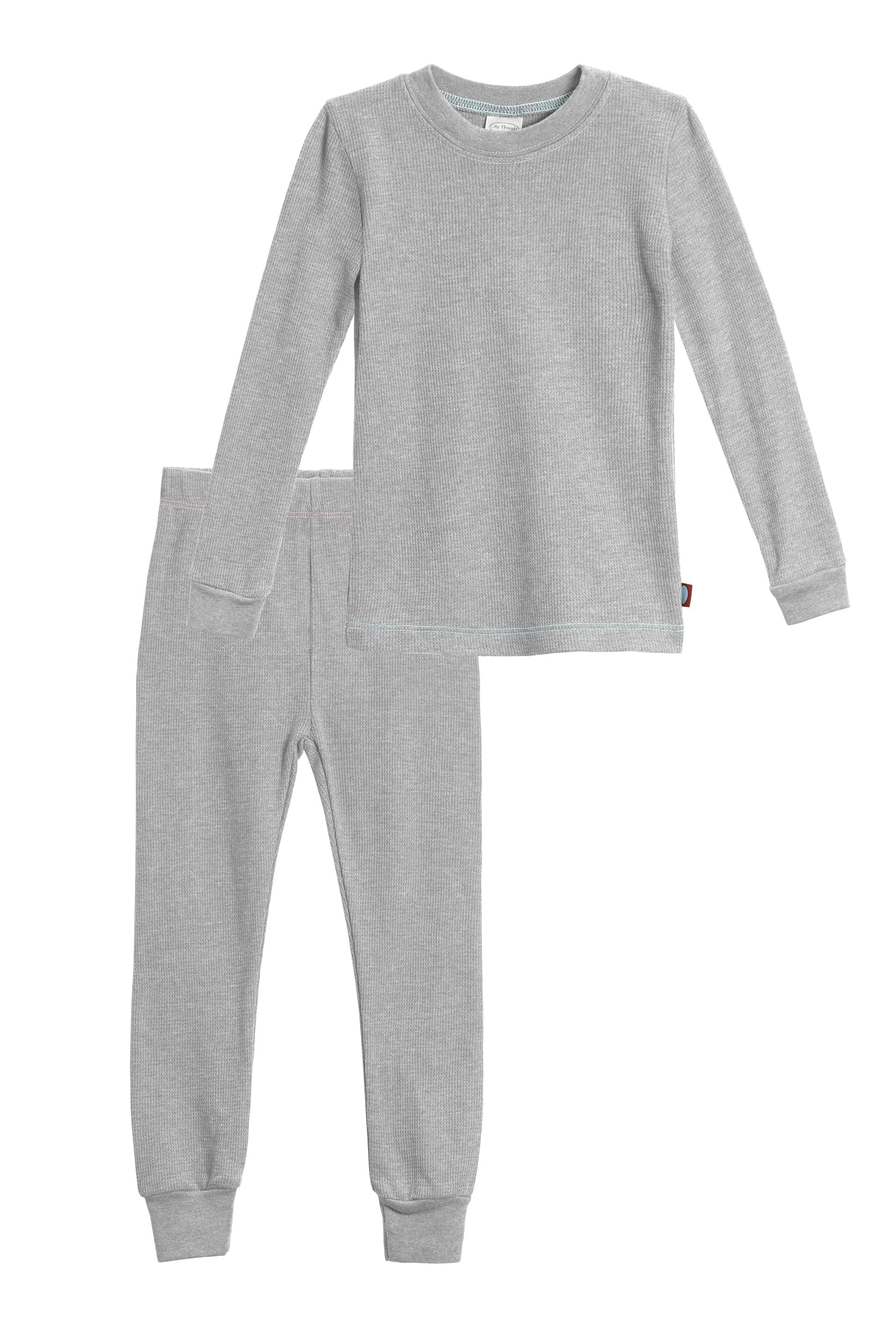 Boys Soft & Cozy Thermal 2-Piece Long Johns | Road w- Baby Blue Stitch - Remutear