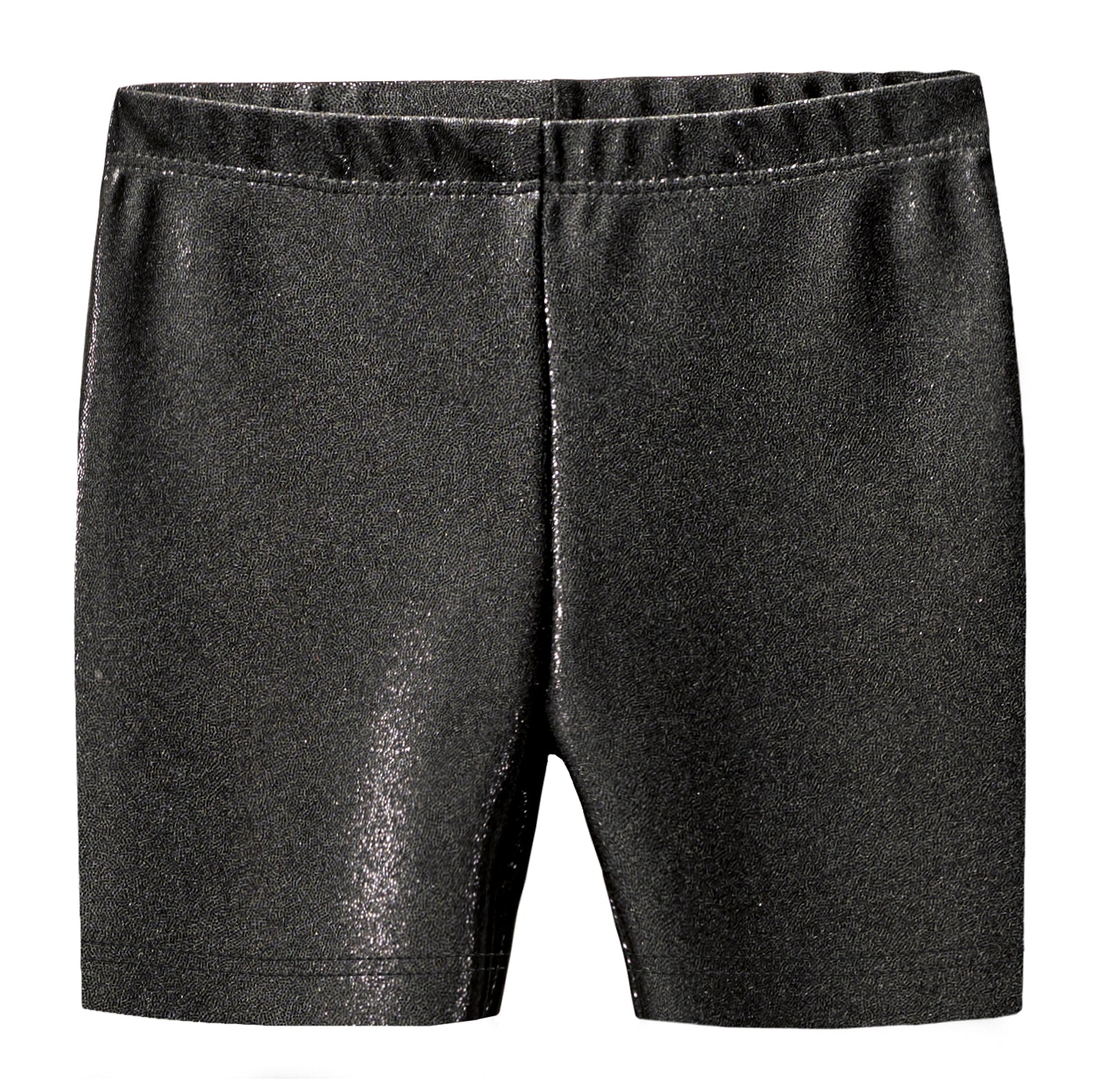 Girls Novelty Bike Shorts  | Black Sparkly Shimmer - Remutear