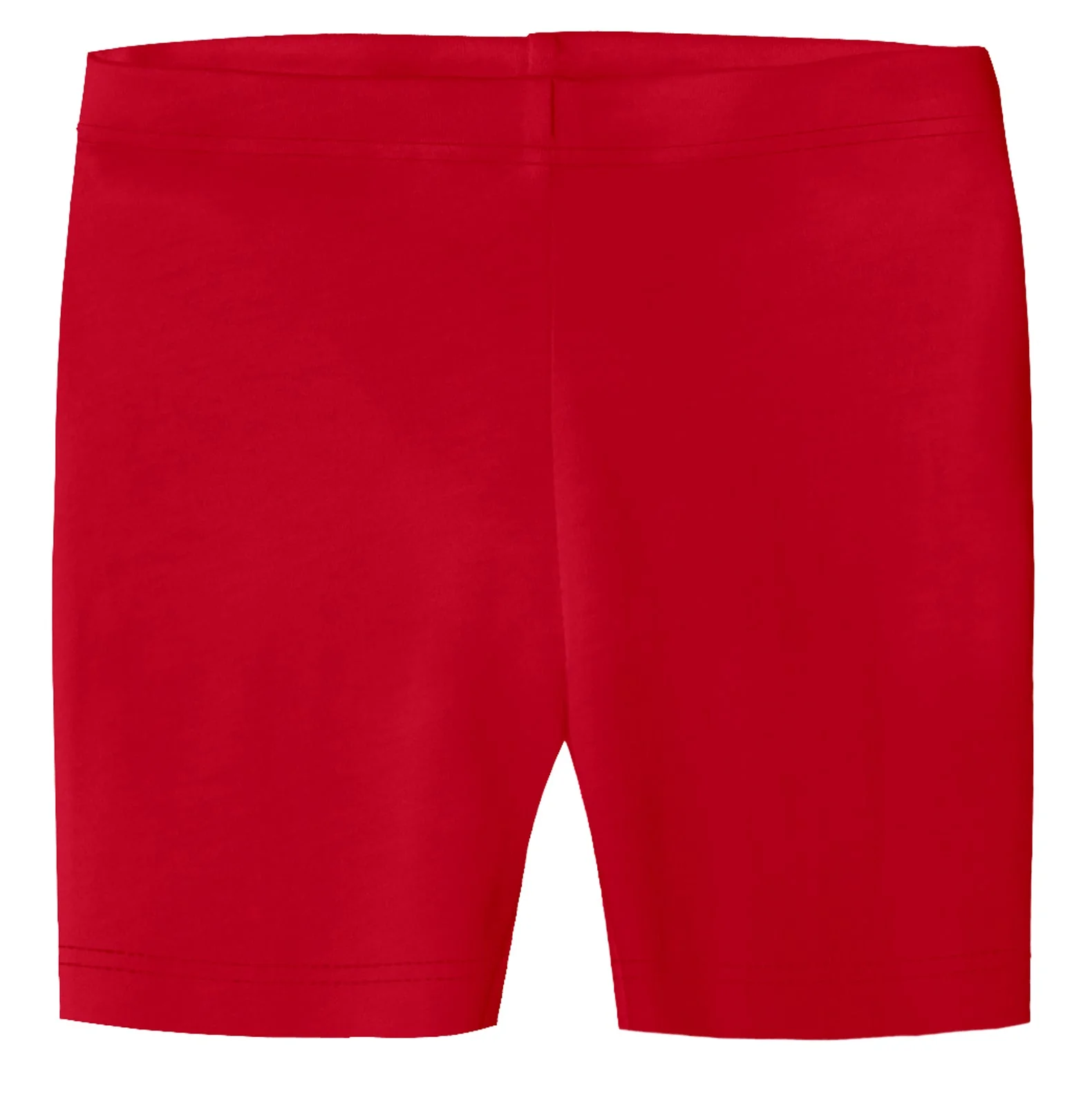 Girls Soft 100% Cotton Bike Shorts | Red - Remutear