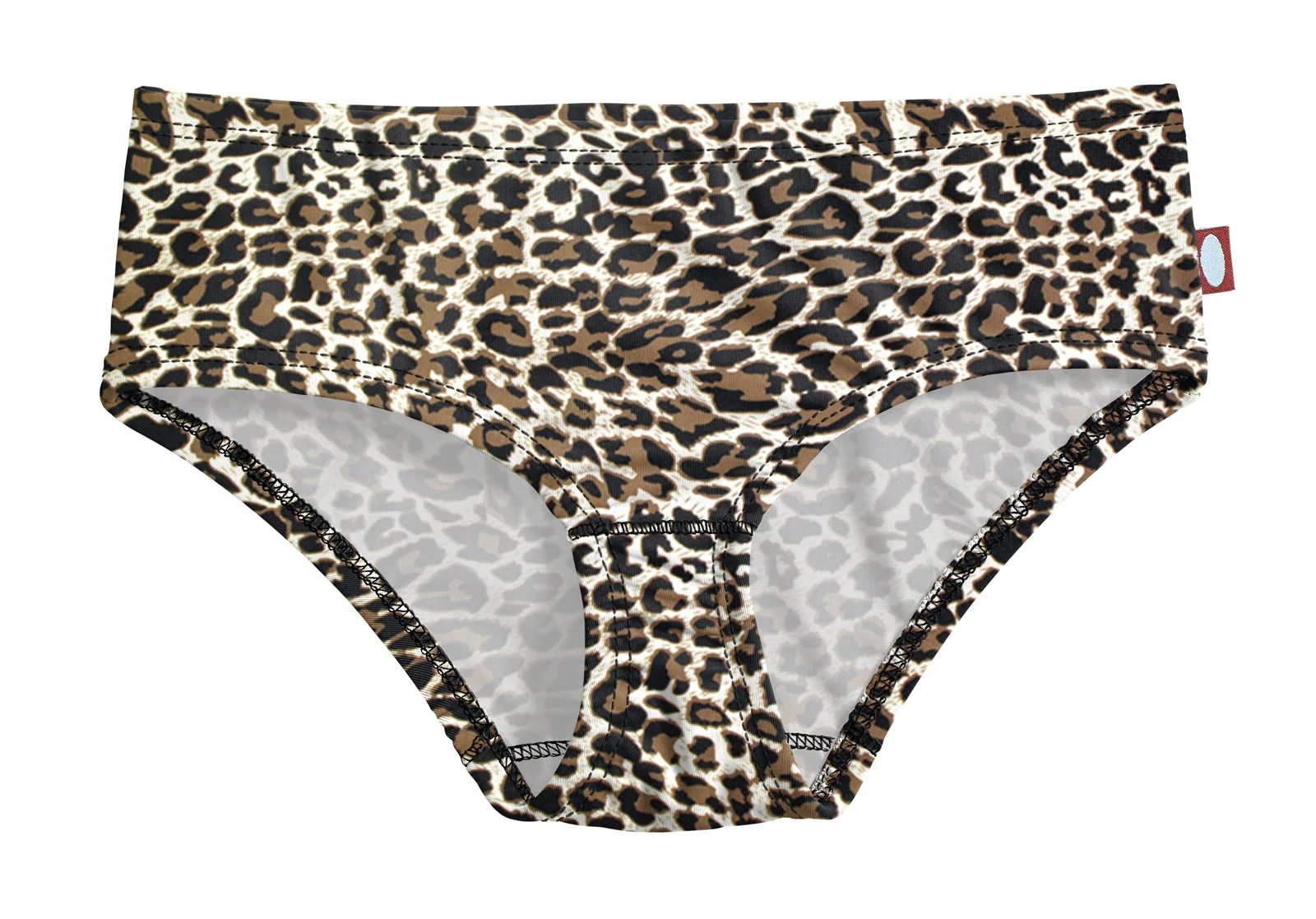 Girls UPF 50+ Printed Swim Briefs  | Leopard - Remutear
