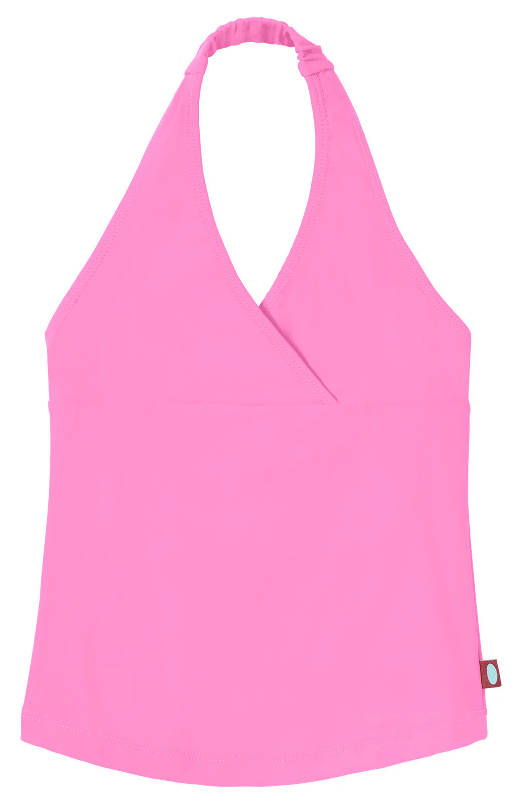 Girls UPF 50+ Swim Halter Top | Medium Pink - Remutear