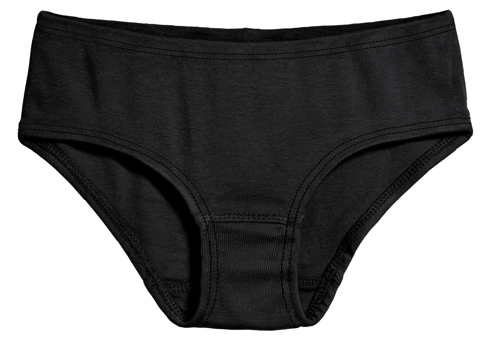 Girls Soft Cotton Brief  | Black - Remutear
