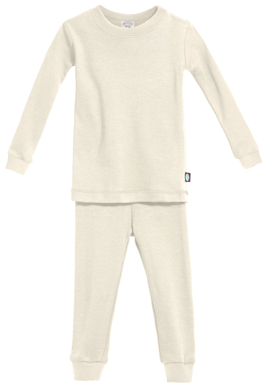 Boys and Girls Soft Organic Cotton Snug Fit Pajama Sets   | Oatmeal - Remutear