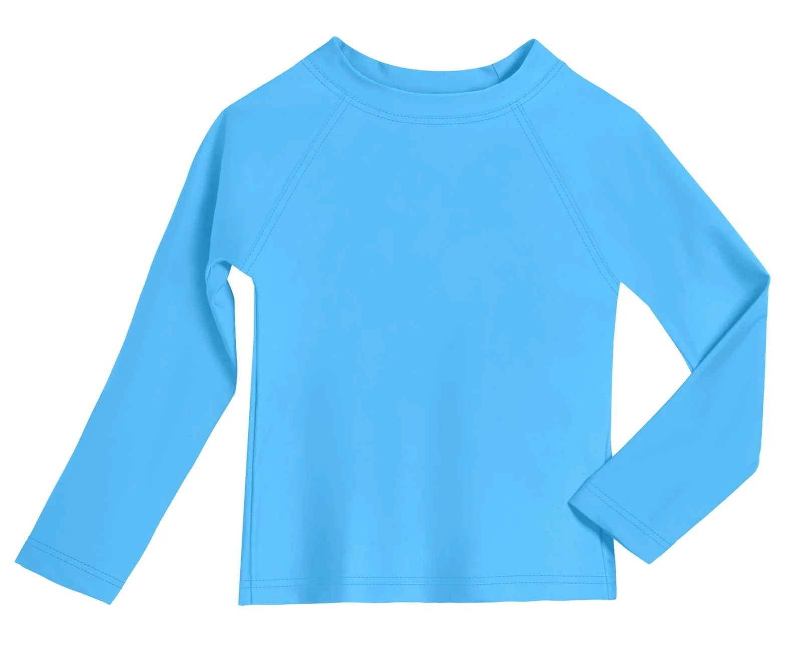 Boys UPF 50+ Recycled Nylon Long Sleeve Rashguard | Bright Light Blue - Remutear