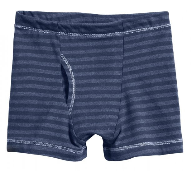 Boys Soft Stripe Boxer Brief | Midnight Blue - Remutear