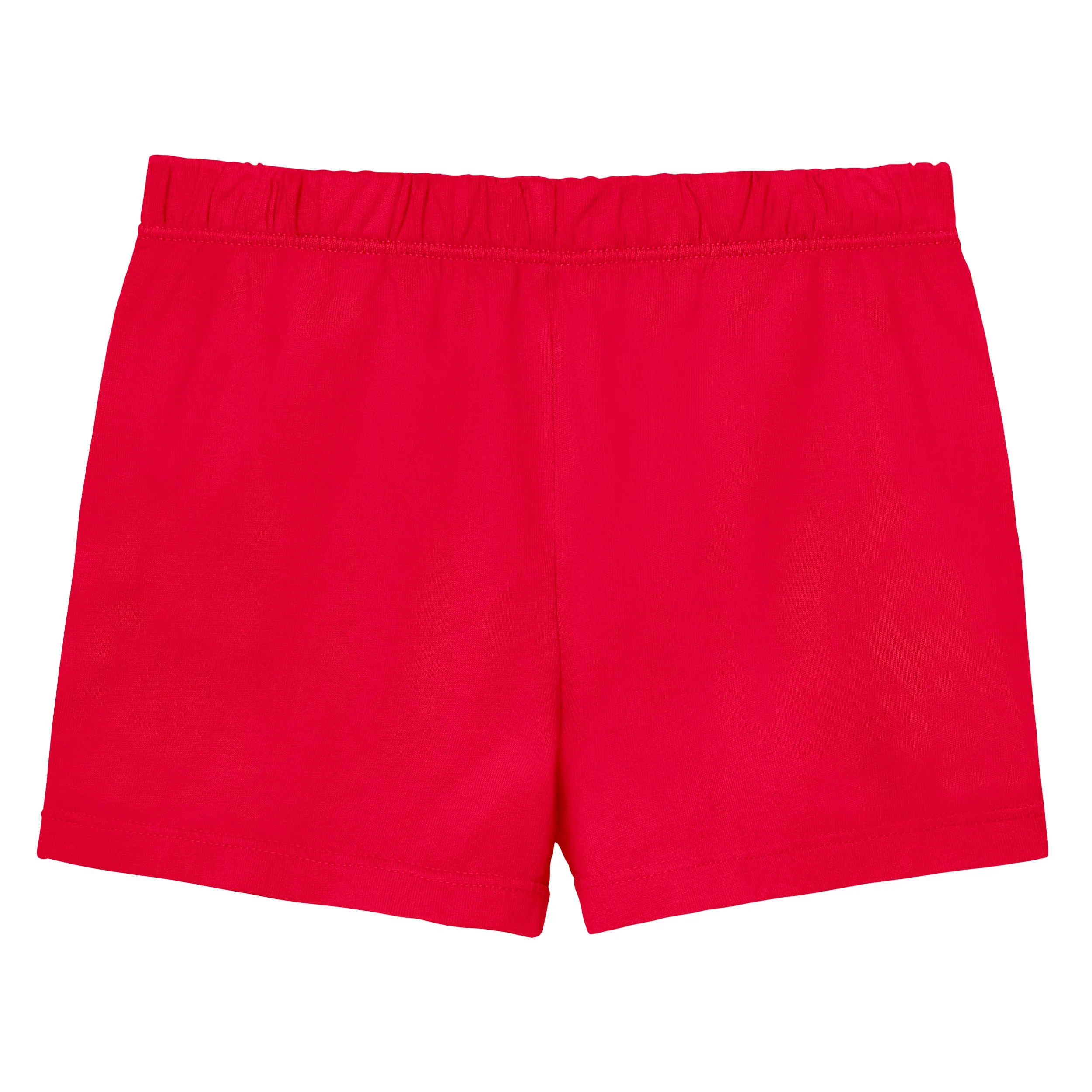 Girls Soft Cotton UPF 50+ Jersey Pocket Shorts | Candy Apple - Remutear