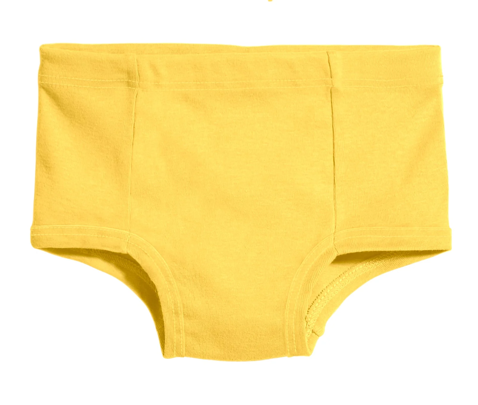 Boys and Girls Soft Cotton Simple Brief | Yellow - Remutear